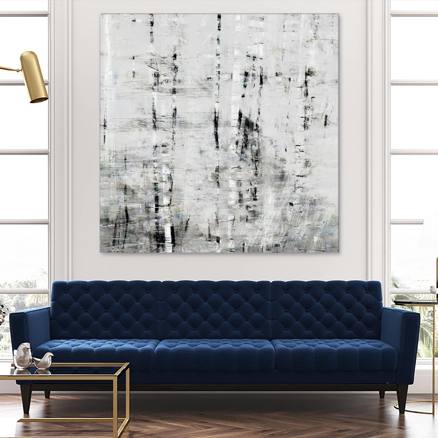 Birch Perspective II by John Bingham on GIANT ART - grey Abstract