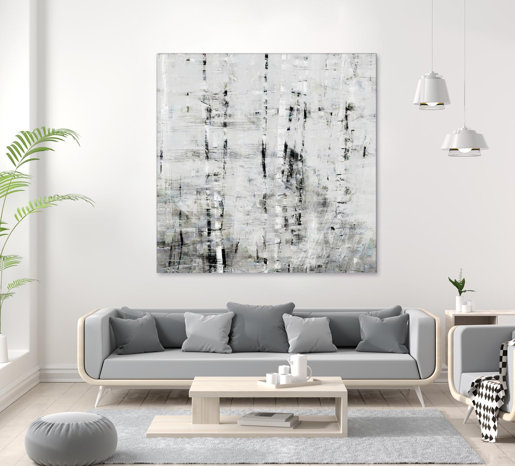 Birch Perspective II by John Bingham on GIANT ART - grey Abstract