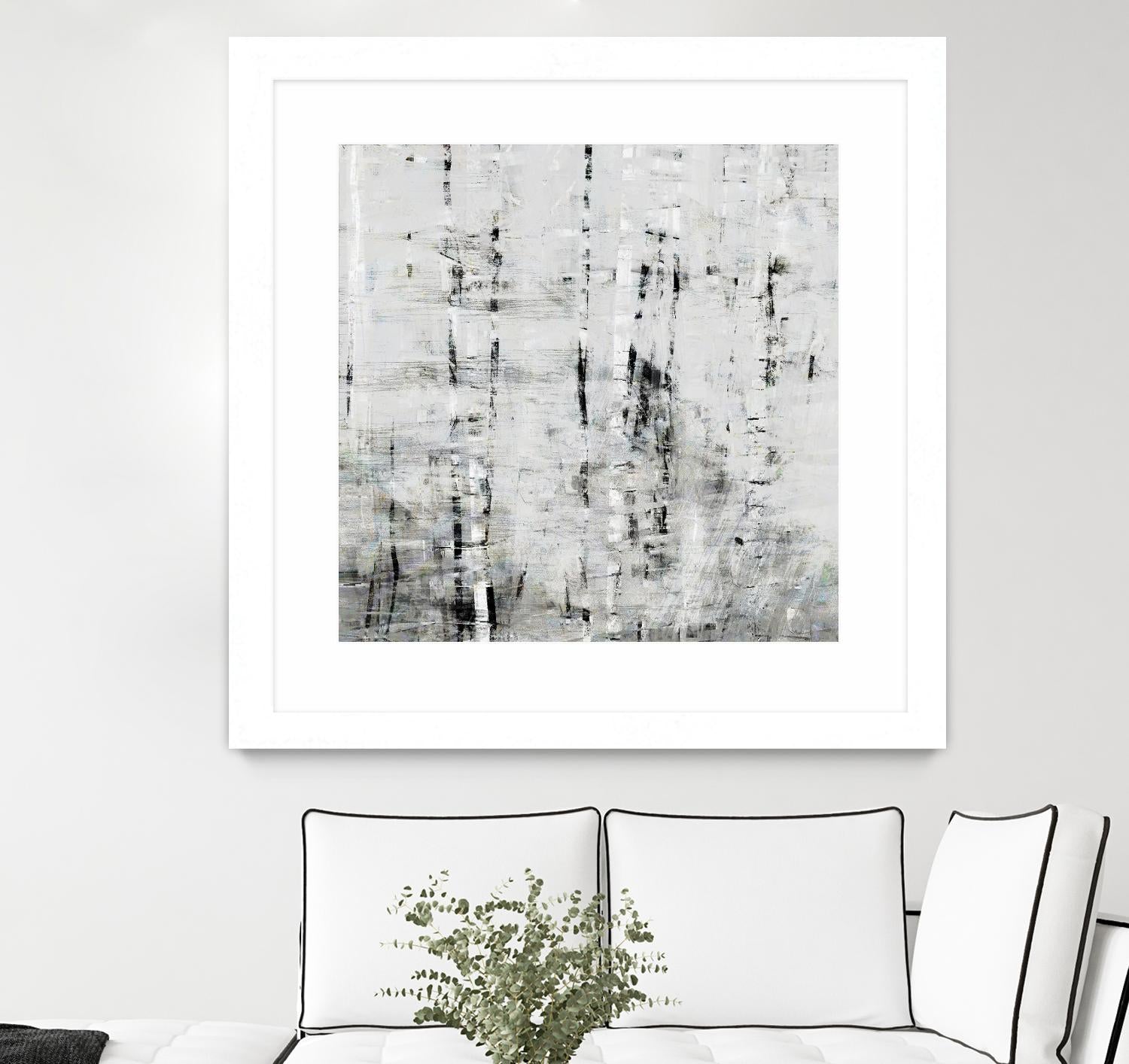 Birch Perspective II by John Bingham on GIANT ART - grey Abstract