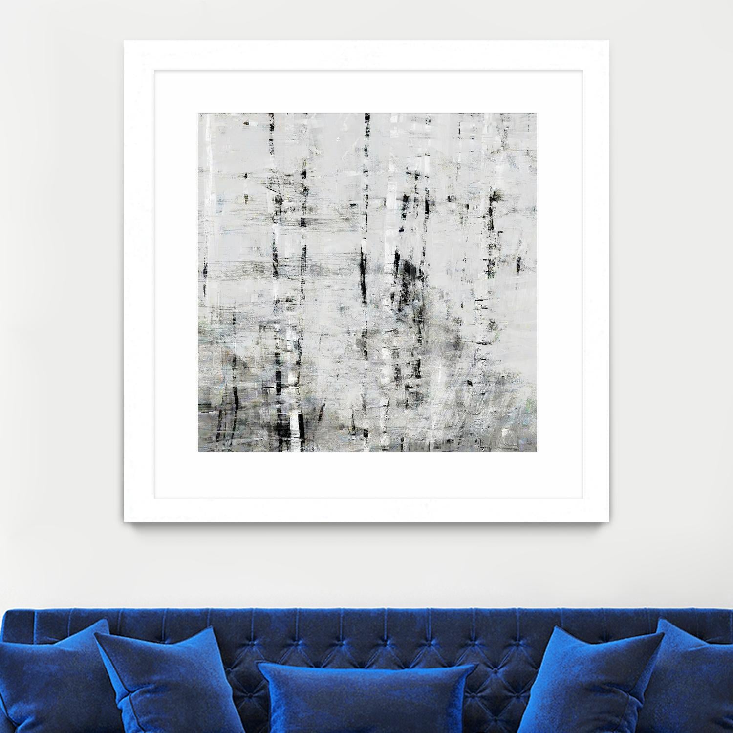Birch Perspective II by John Bingham on GIANT ART - grey Abstract