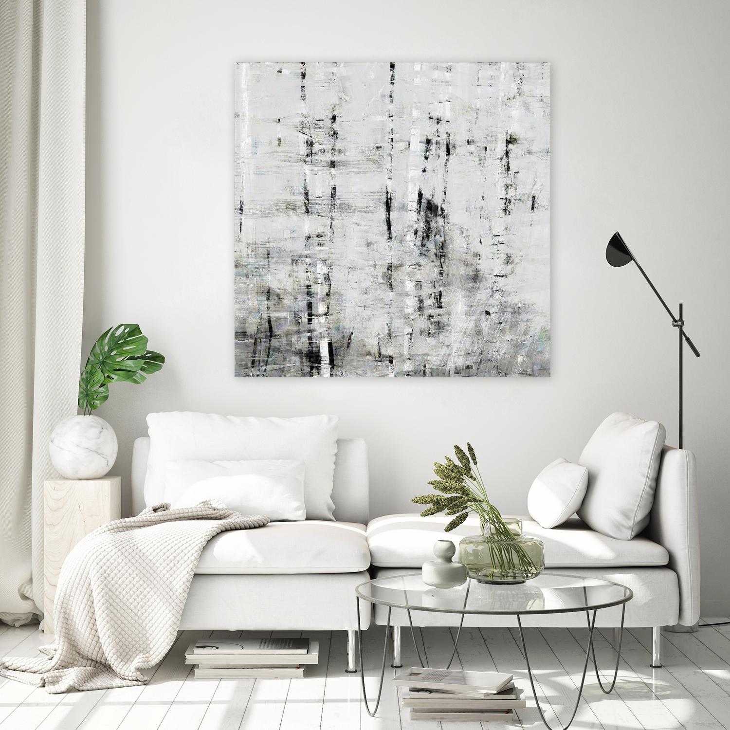 Birch Perspective II by John Bingham on GIANT ART - grey Abstract