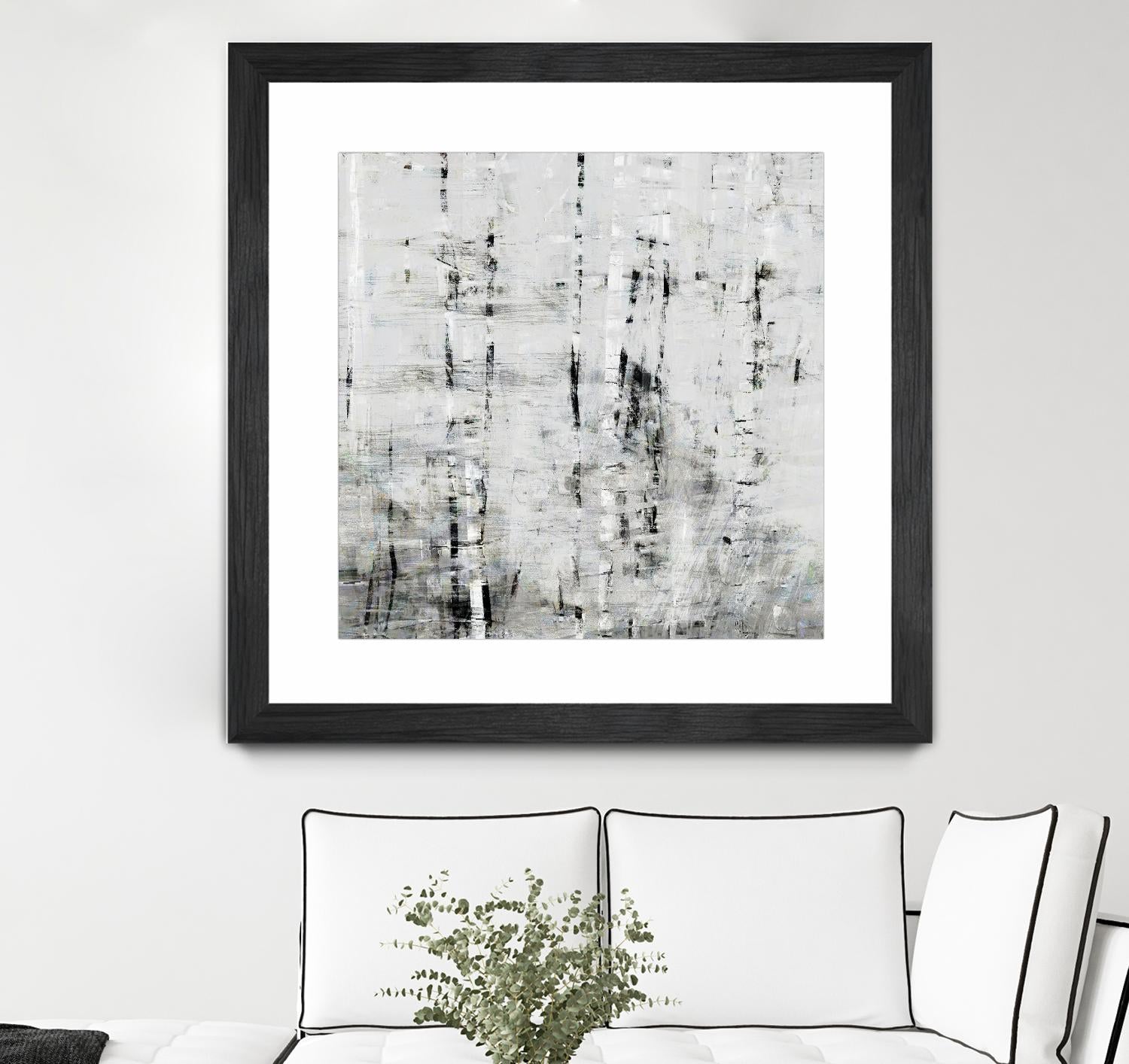 Birch Perspective II by John Bingham on GIANT ART - grey Abstract