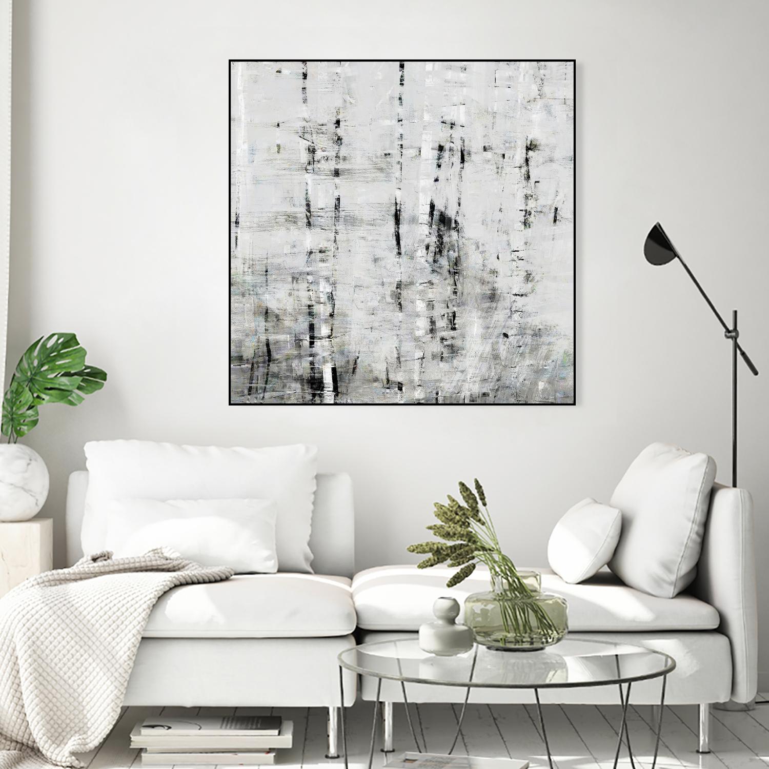 Birch Perspective II by John Bingham on GIANT ART - grey Abstract