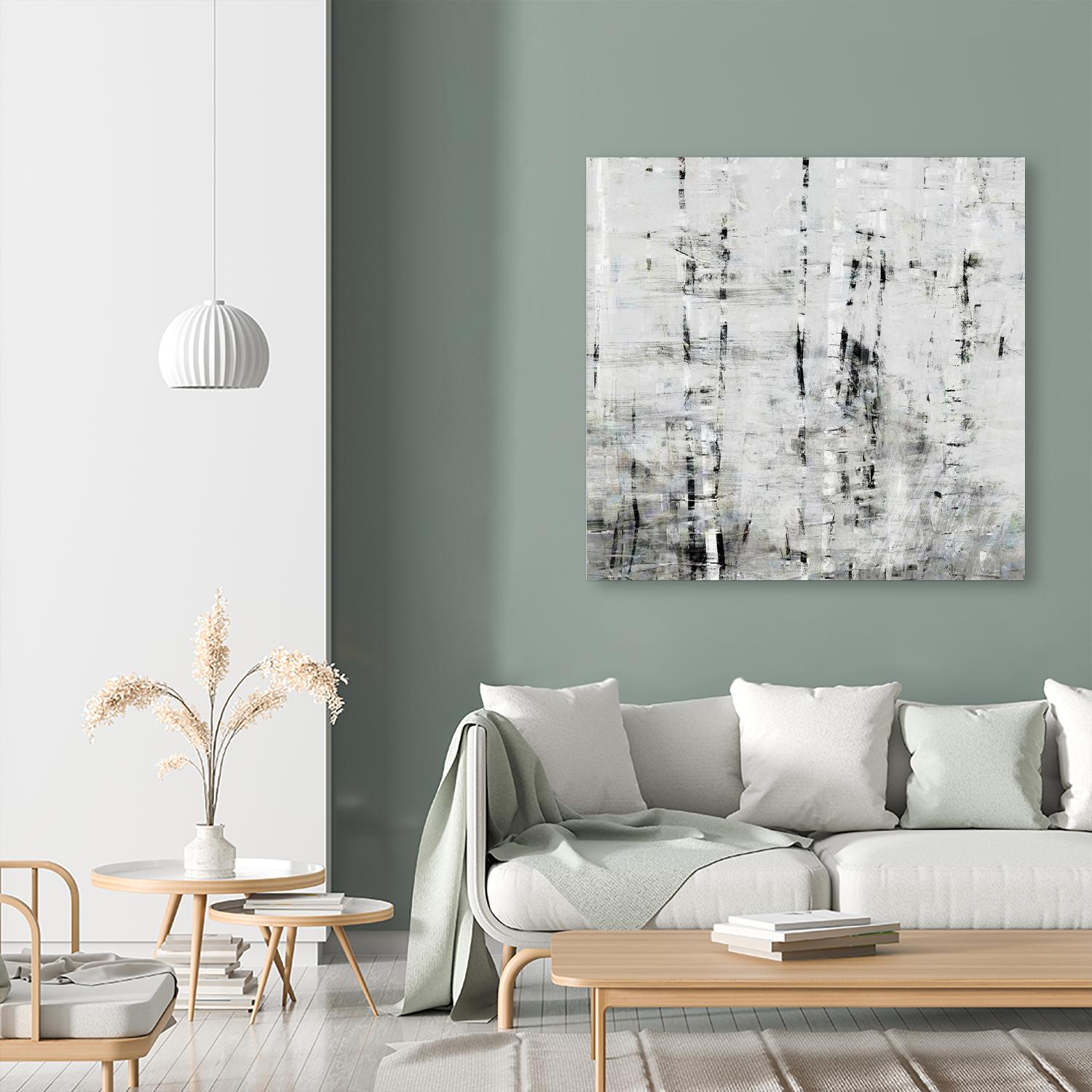 Birch Perspective II by John Bingham on GIANT ART - grey Abstract