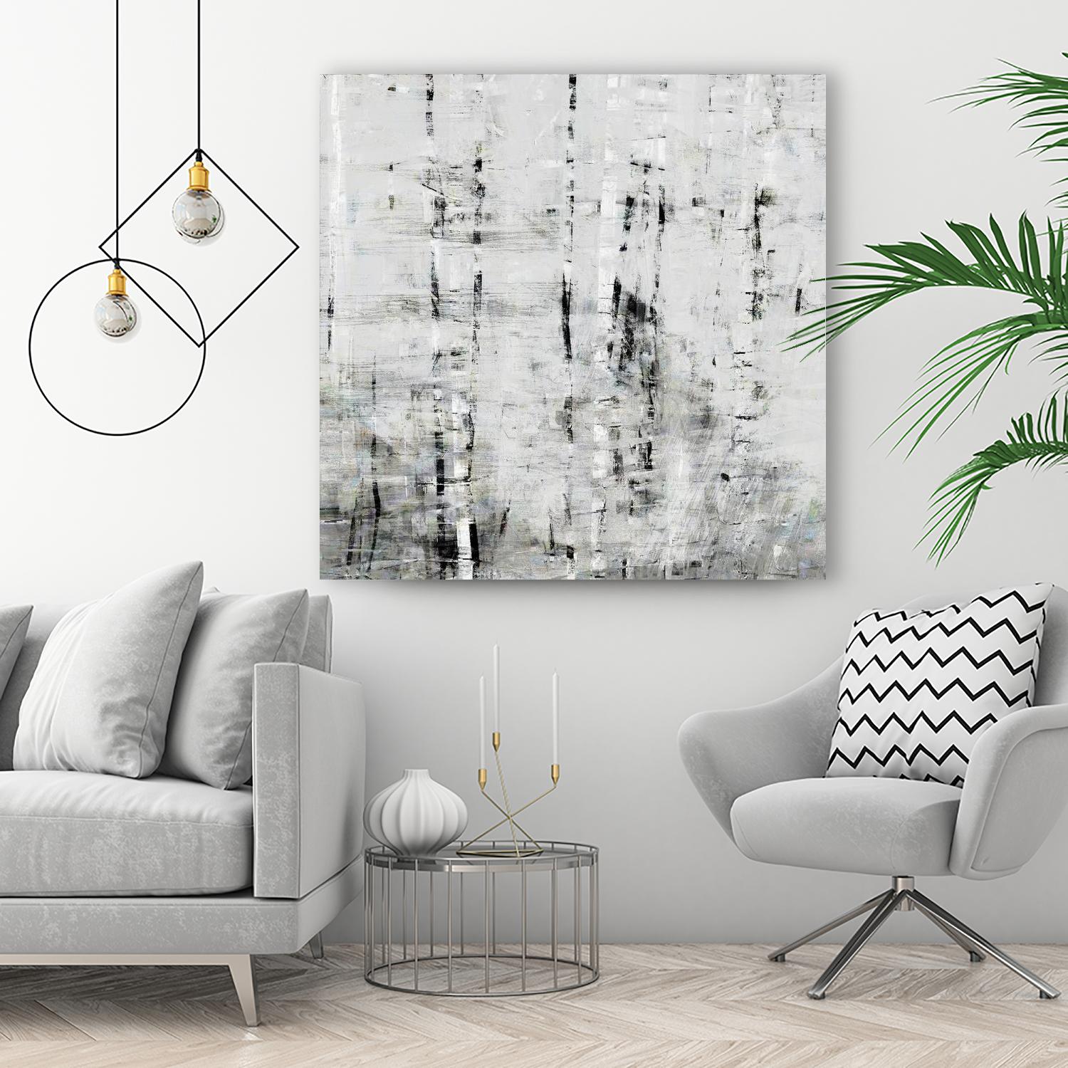 Birch Perspective II by John Bingham on GIANT ART - grey Abstract