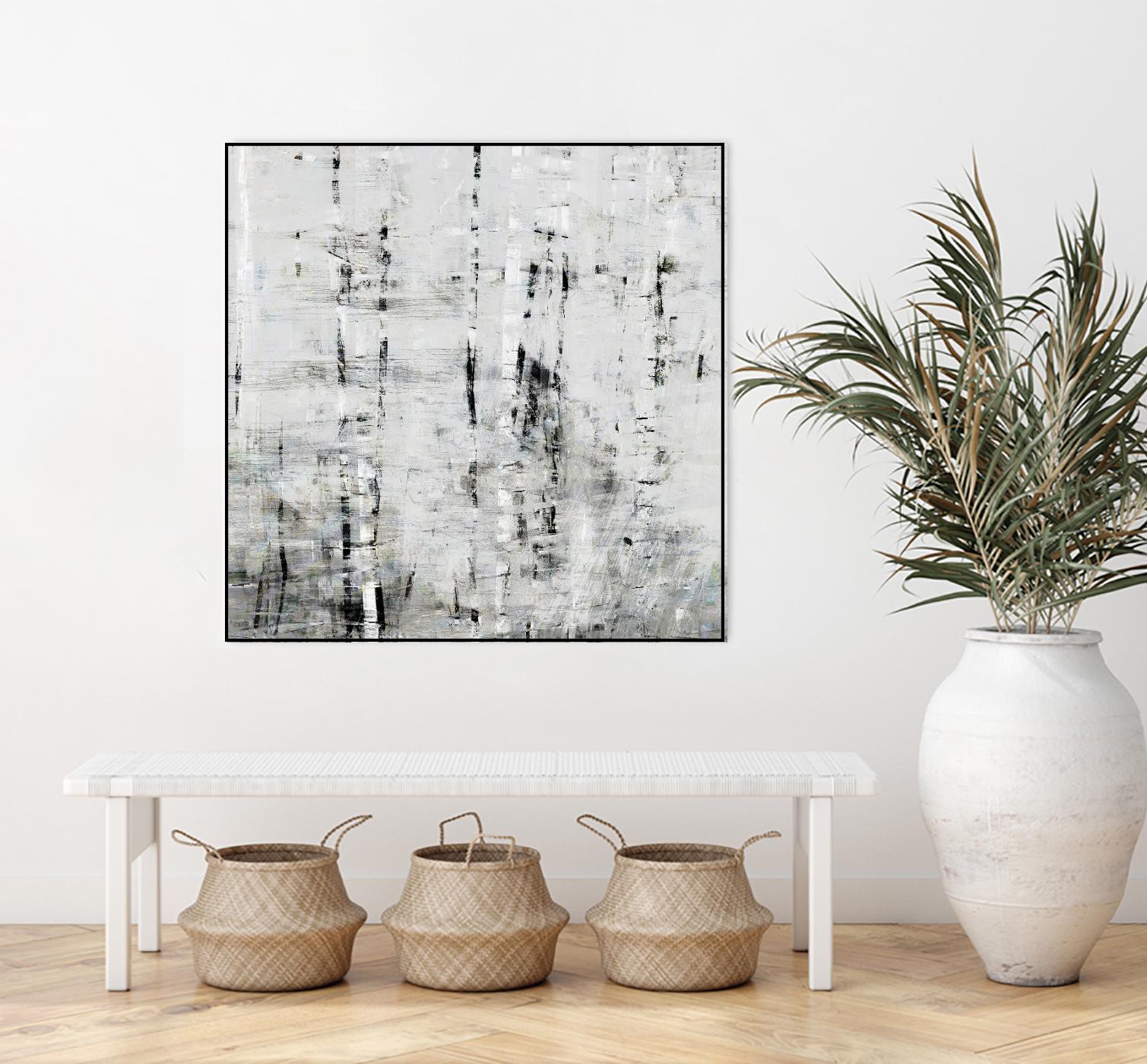 Birch Perspective II by John Bingham on GIANT ART - grey Abstract