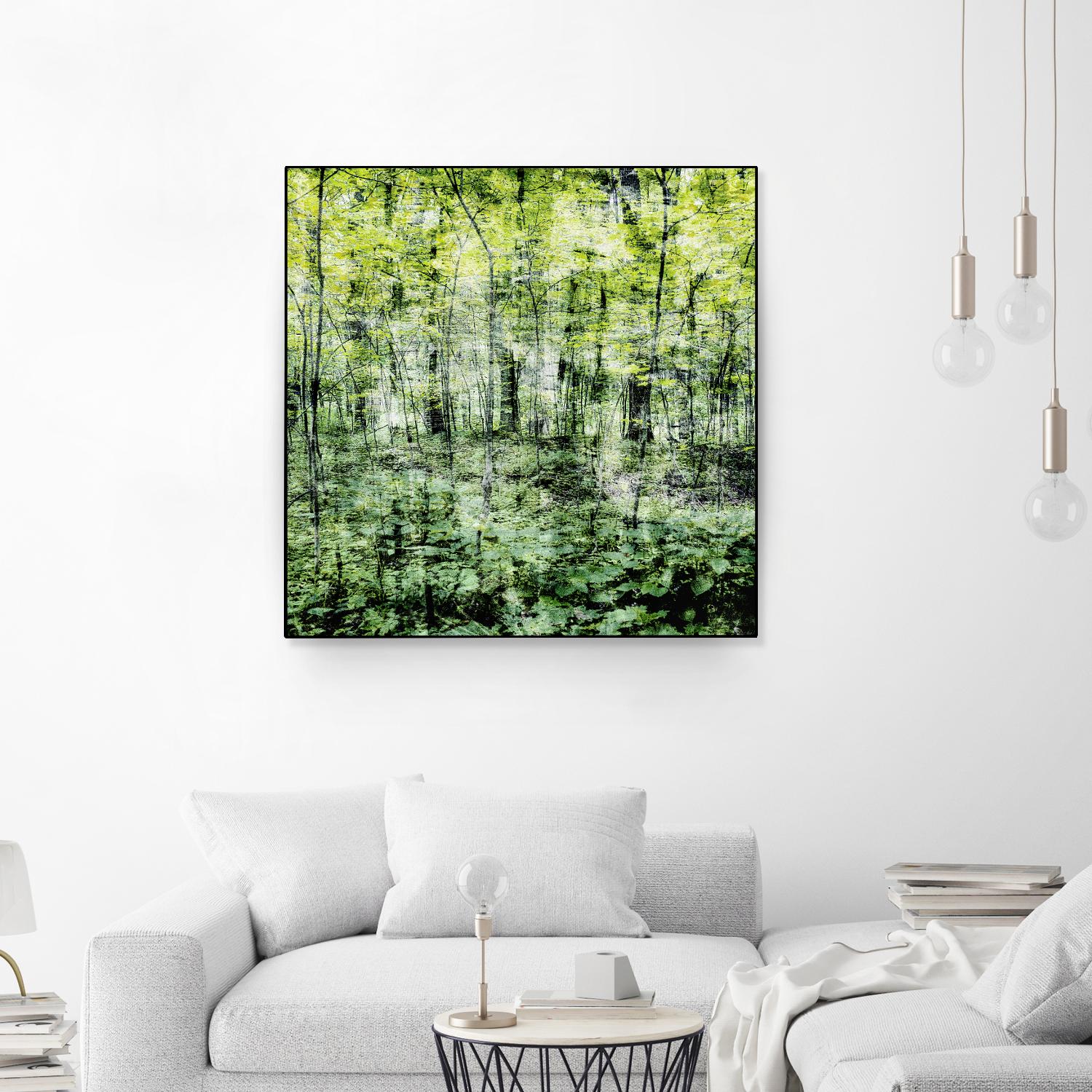 Linear Muse I by John Bingham on GIANT ART - green Trees