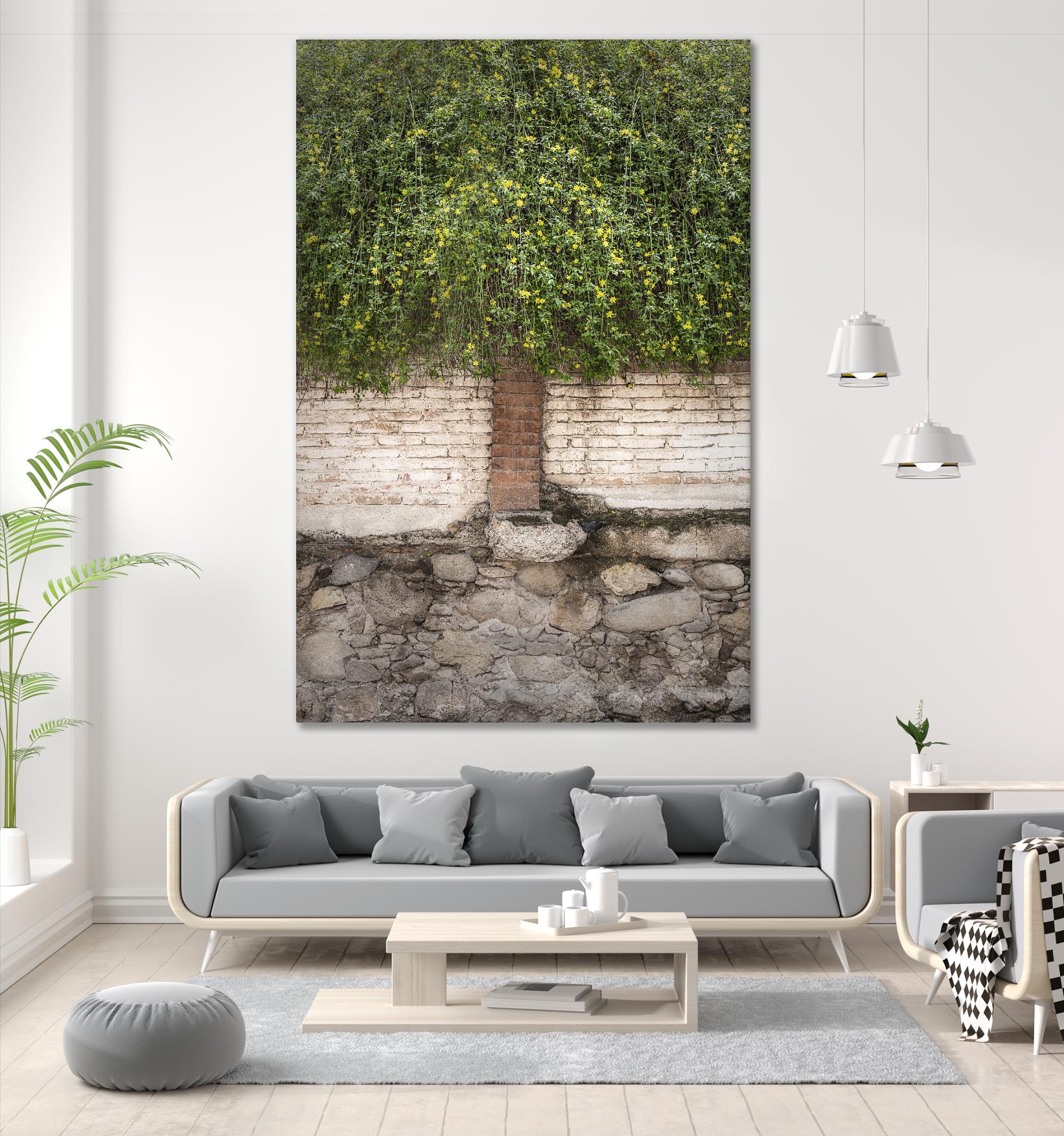 Stairway to Green by John Bingham on GIANT ART - grey city scene