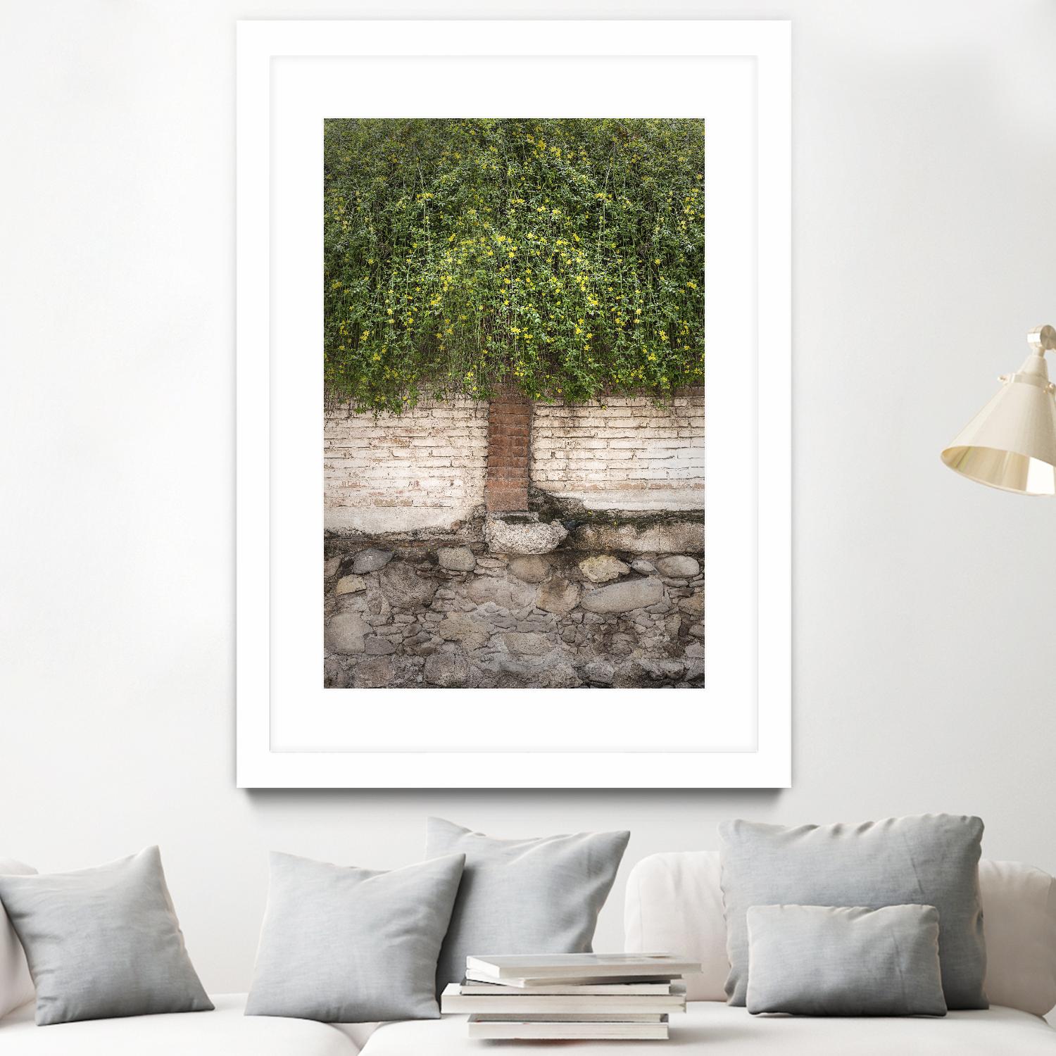 Stairway to Green by John Bingham on GIANT ART - grey city scene