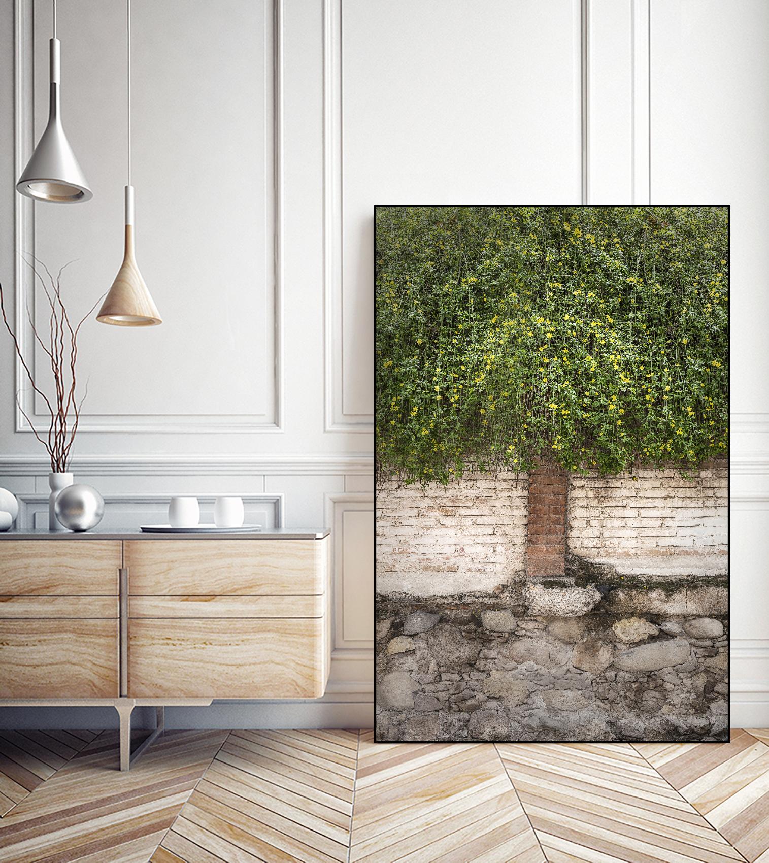 Stairway to Green by John Bingham on GIANT ART - grey city scene