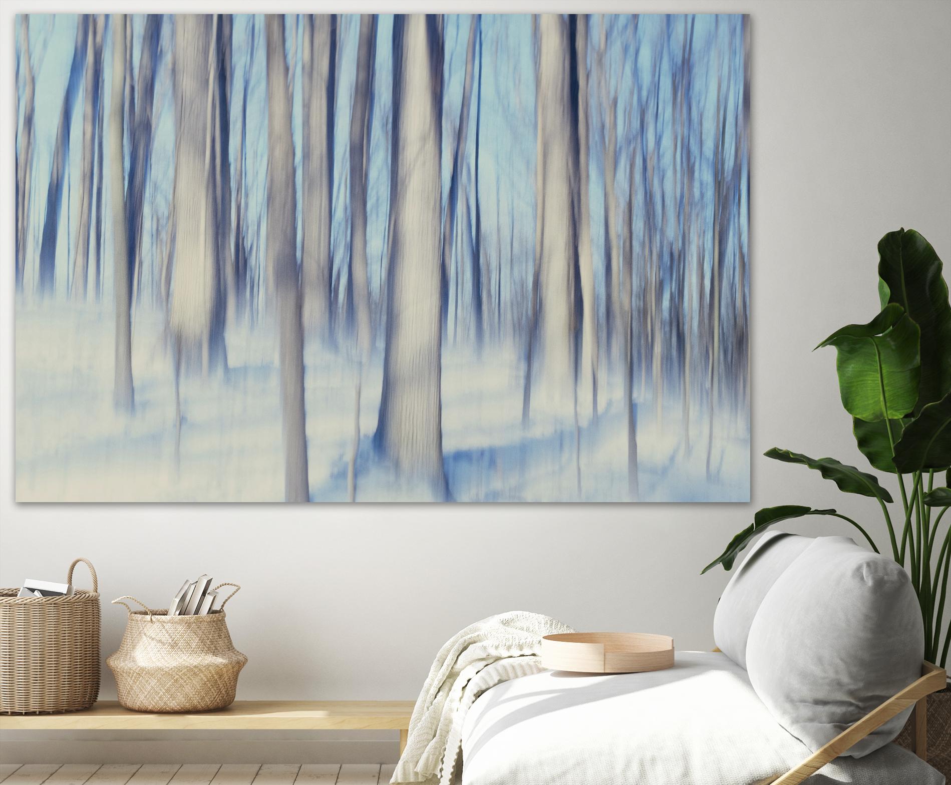 Flurries by Brian Kuritz on GIANT ART - blue trees