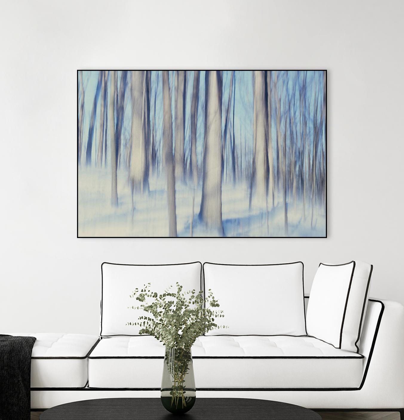 Flurries by Brian Kuritz on GIANT ART - blue trees