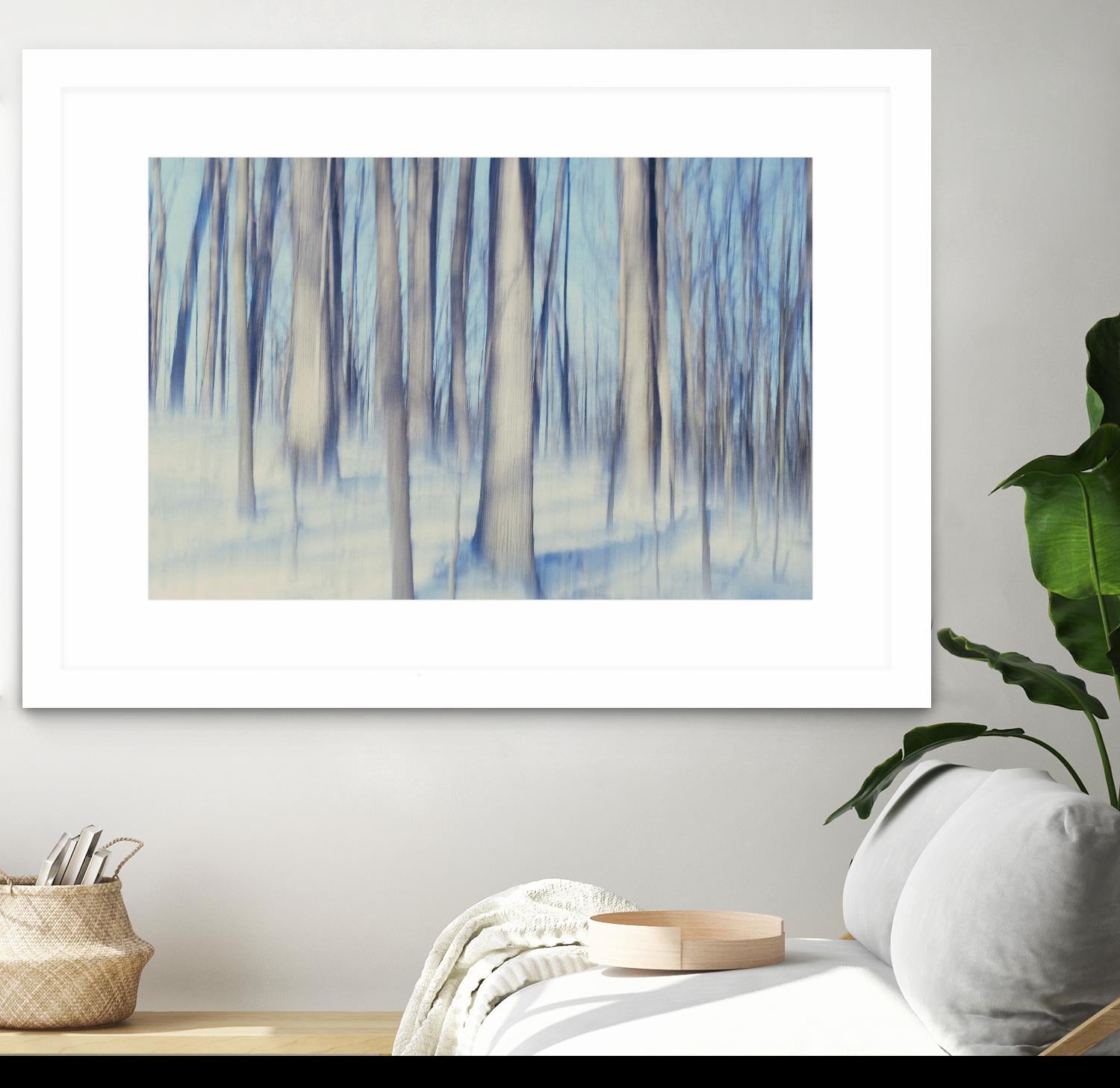 Flurries by Brian Kuritz on GIANT ART - blue trees