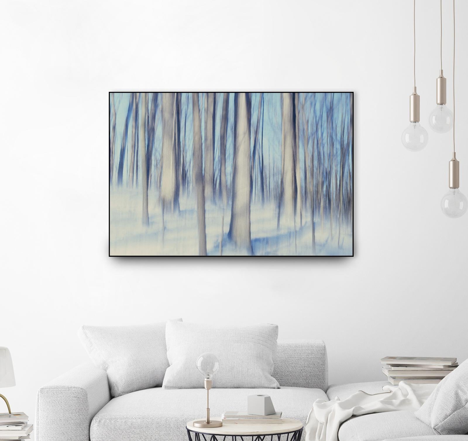 Flurries by Brian Kuritz on GIANT ART - blue trees