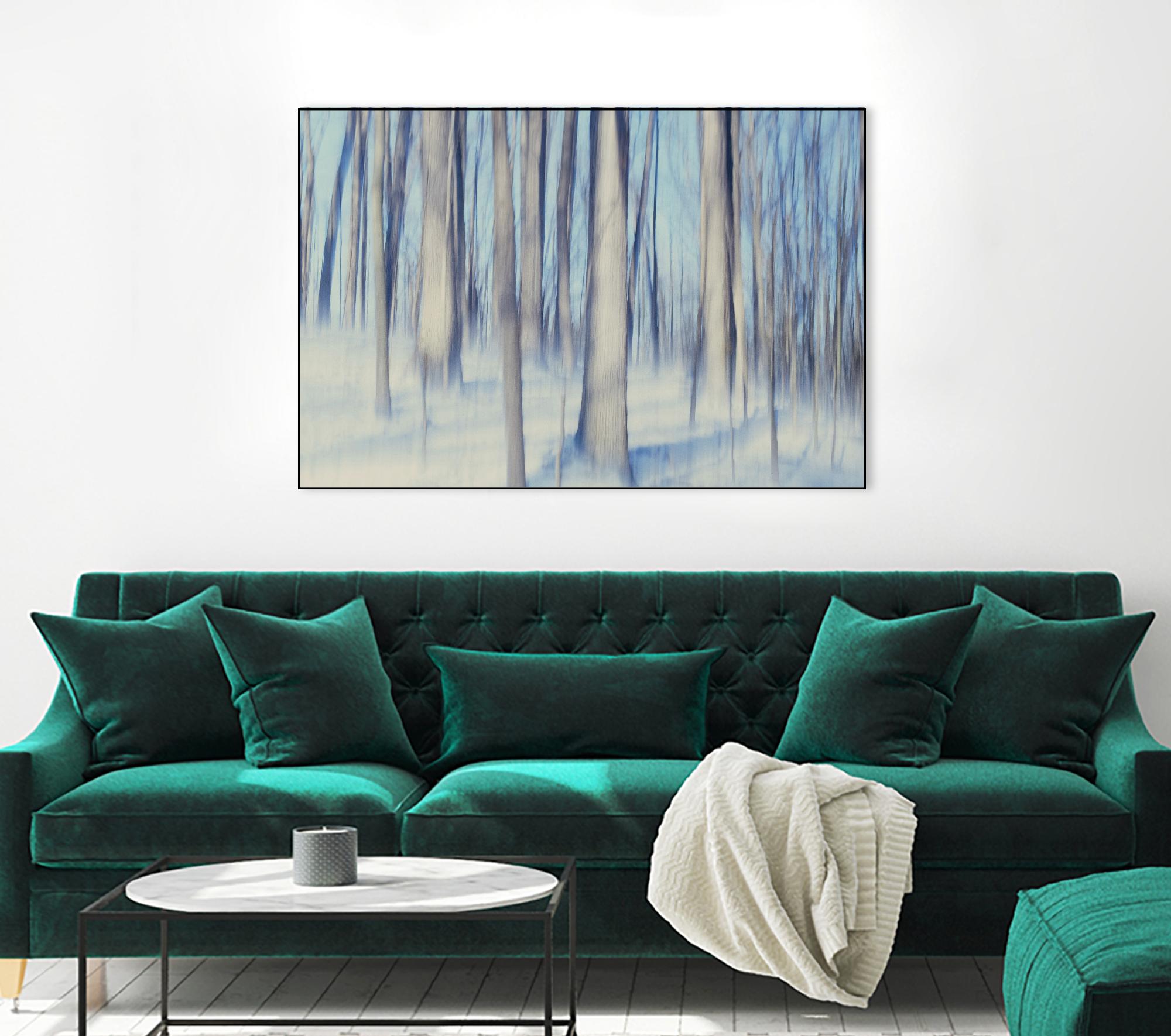 Flurries by Brian Kuritz on GIANT ART - blue trees