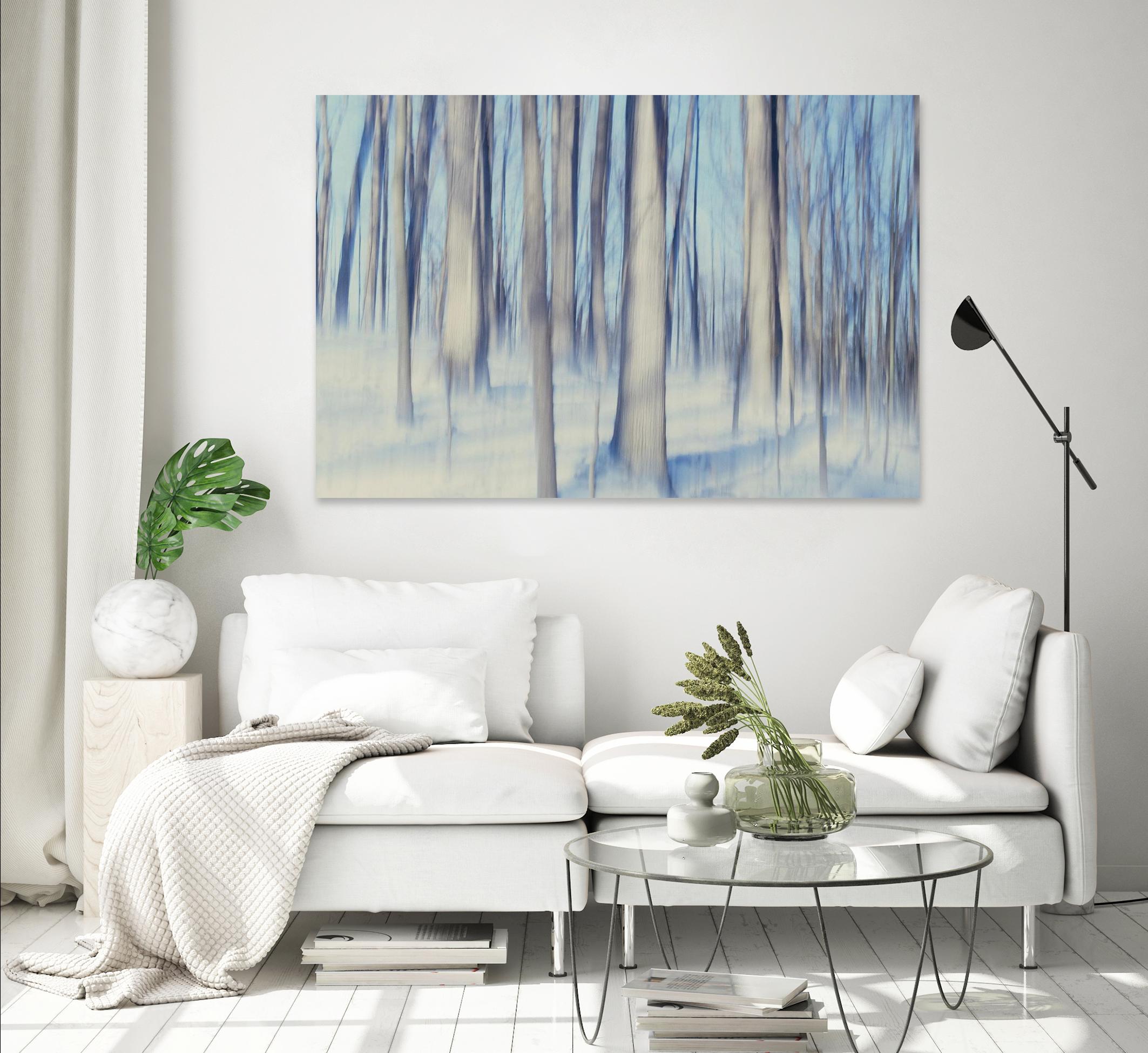 Flurries by Brian Kuritz on GIANT ART - blue trees