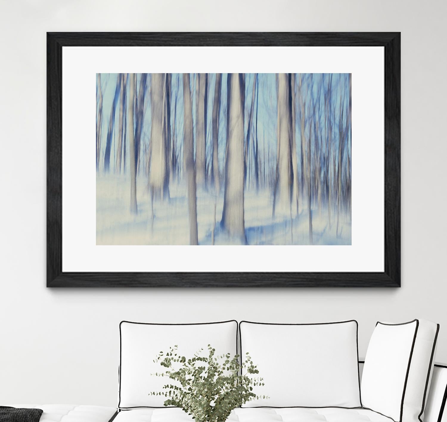 Flurries by Brian Kuritz on GIANT ART - blue trees