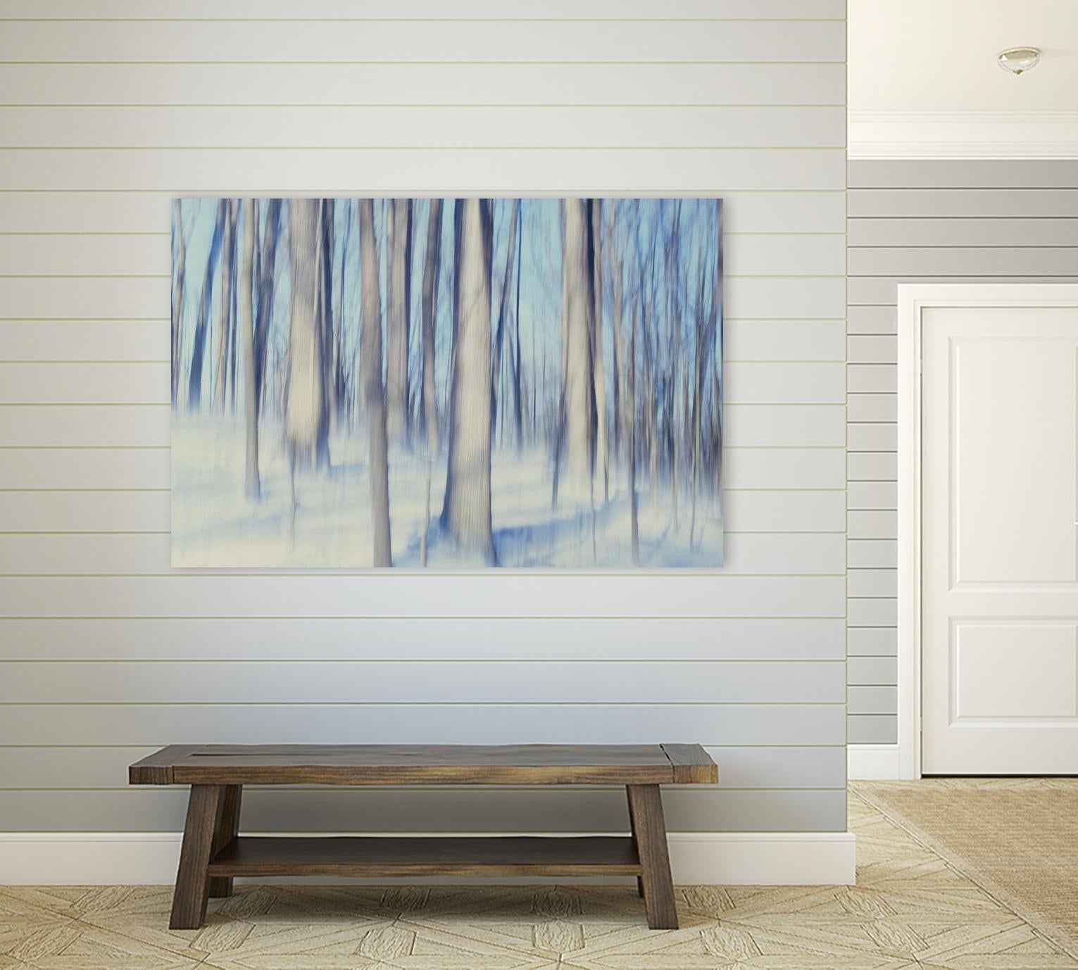 Flurries by Brian Kuritz on GIANT ART - blue trees