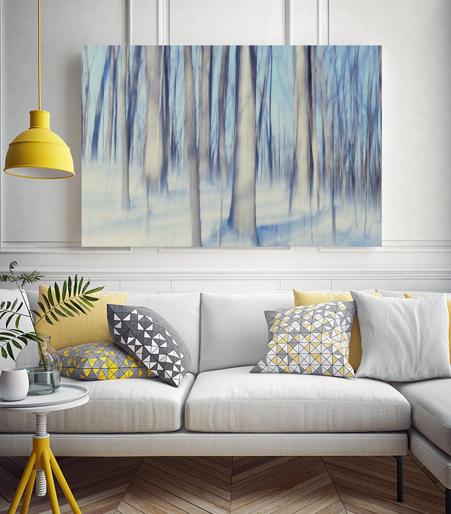 Flurries by Brian Kuritz on GIANT ART - blue trees