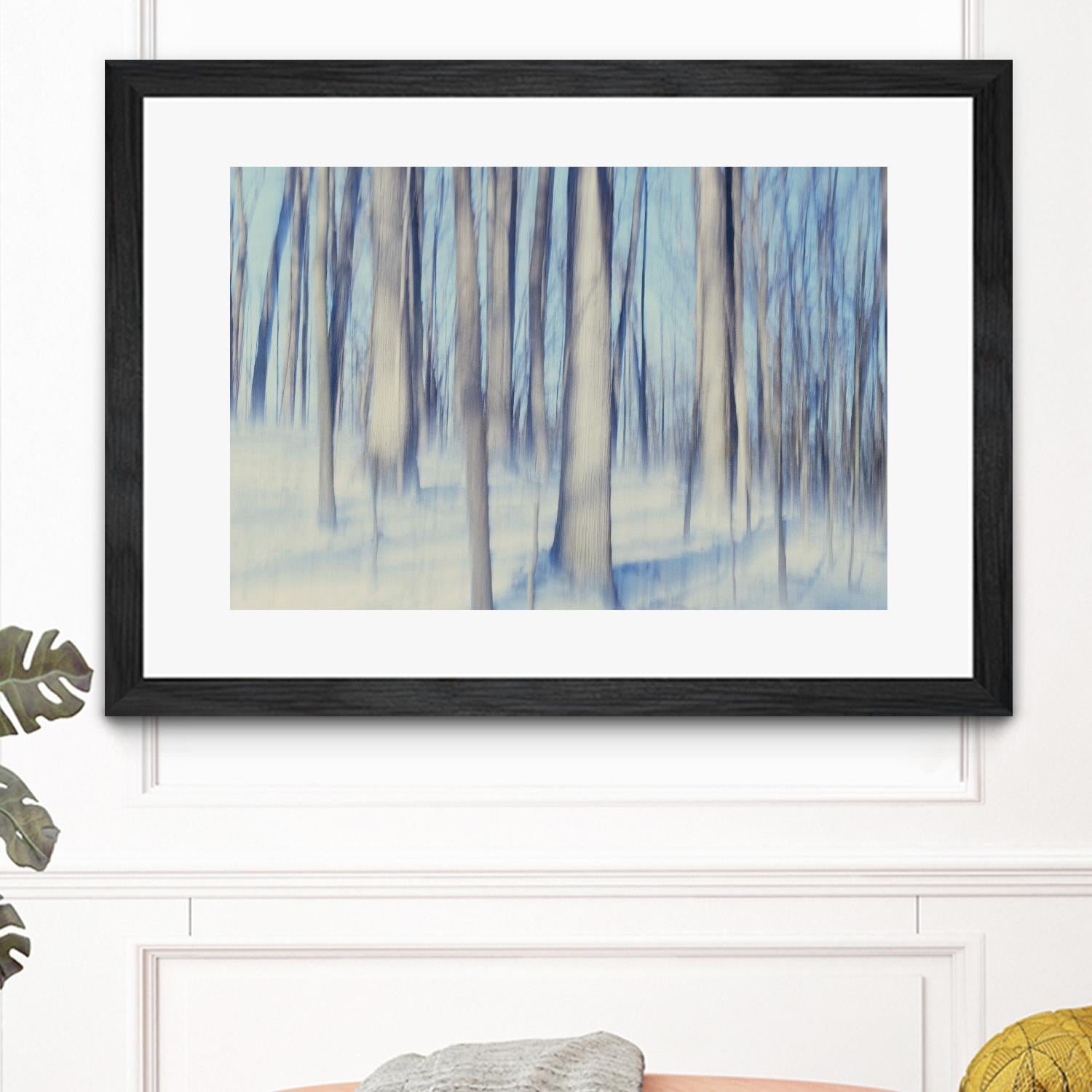 Flurries by Brian Kuritz on GIANT ART - blue trees