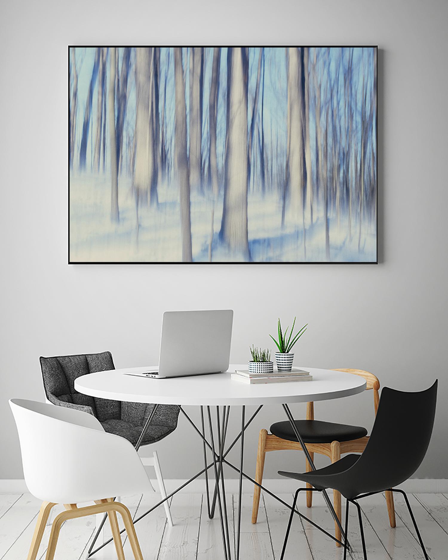 Flurries by Brian Kuritz on GIANT ART - blue trees