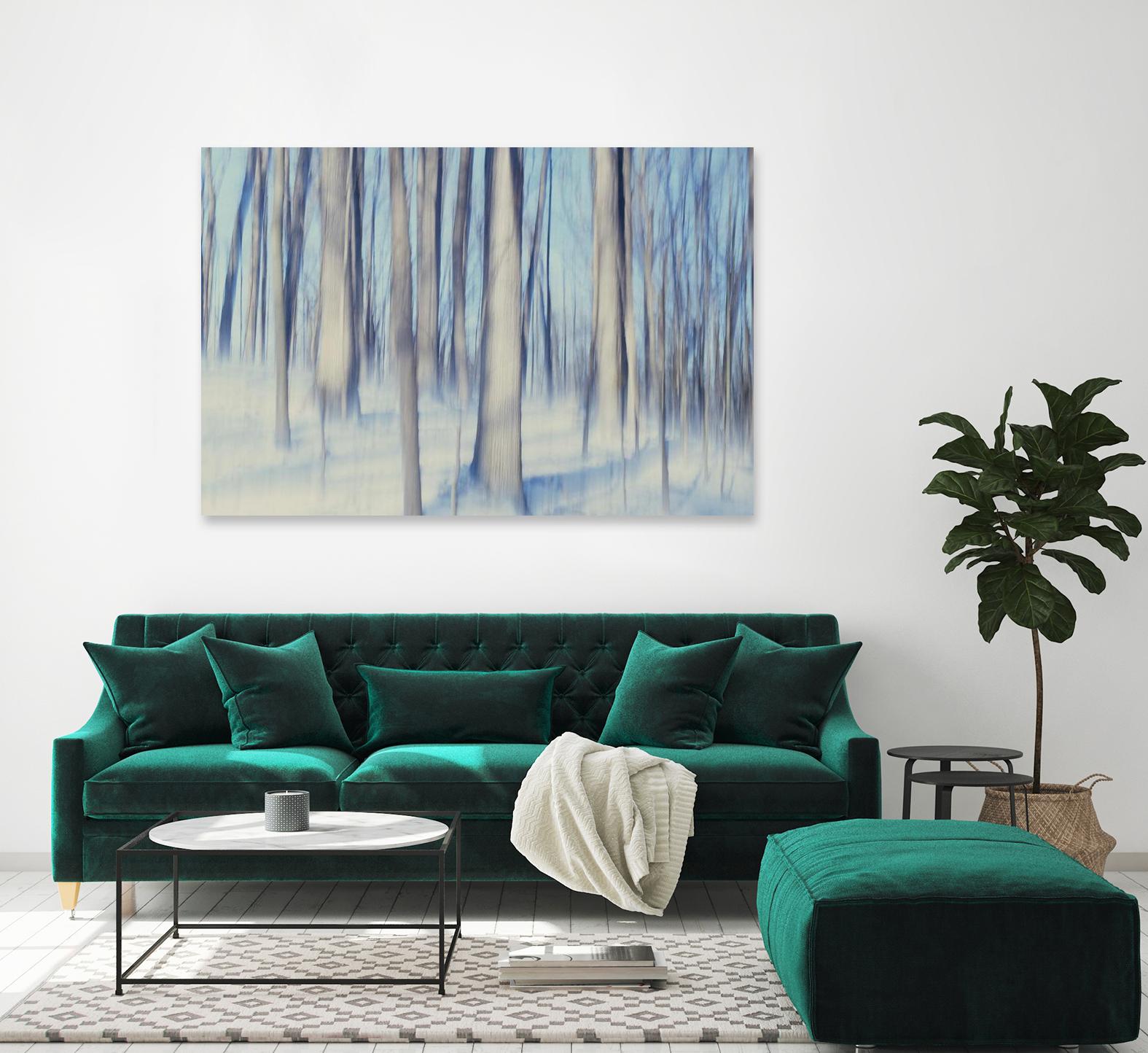 Flurries by Brian Kuritz on GIANT ART - blue trees