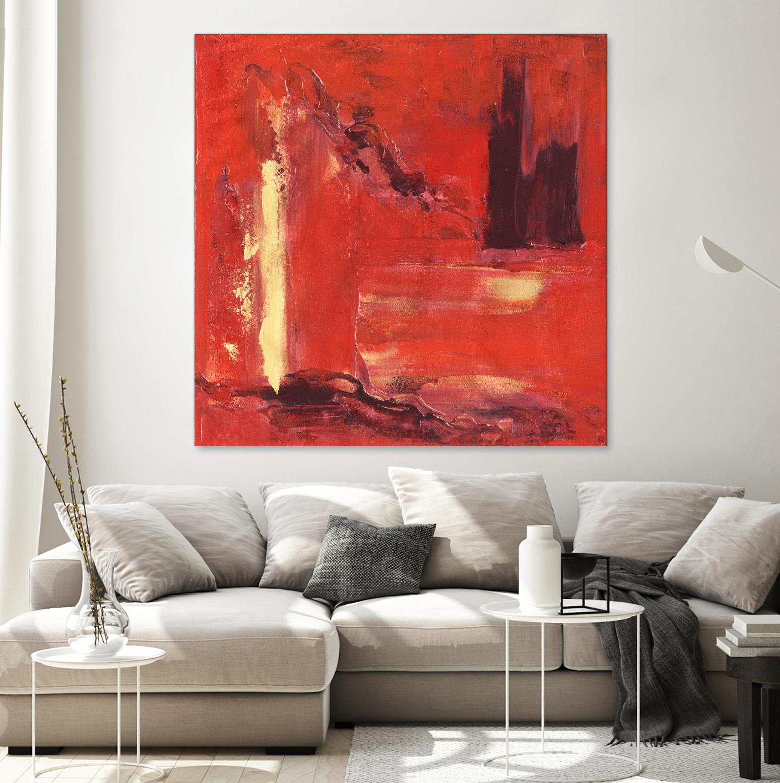 On the Tide by Marianne Broome on GIANT ART - yellow abstract