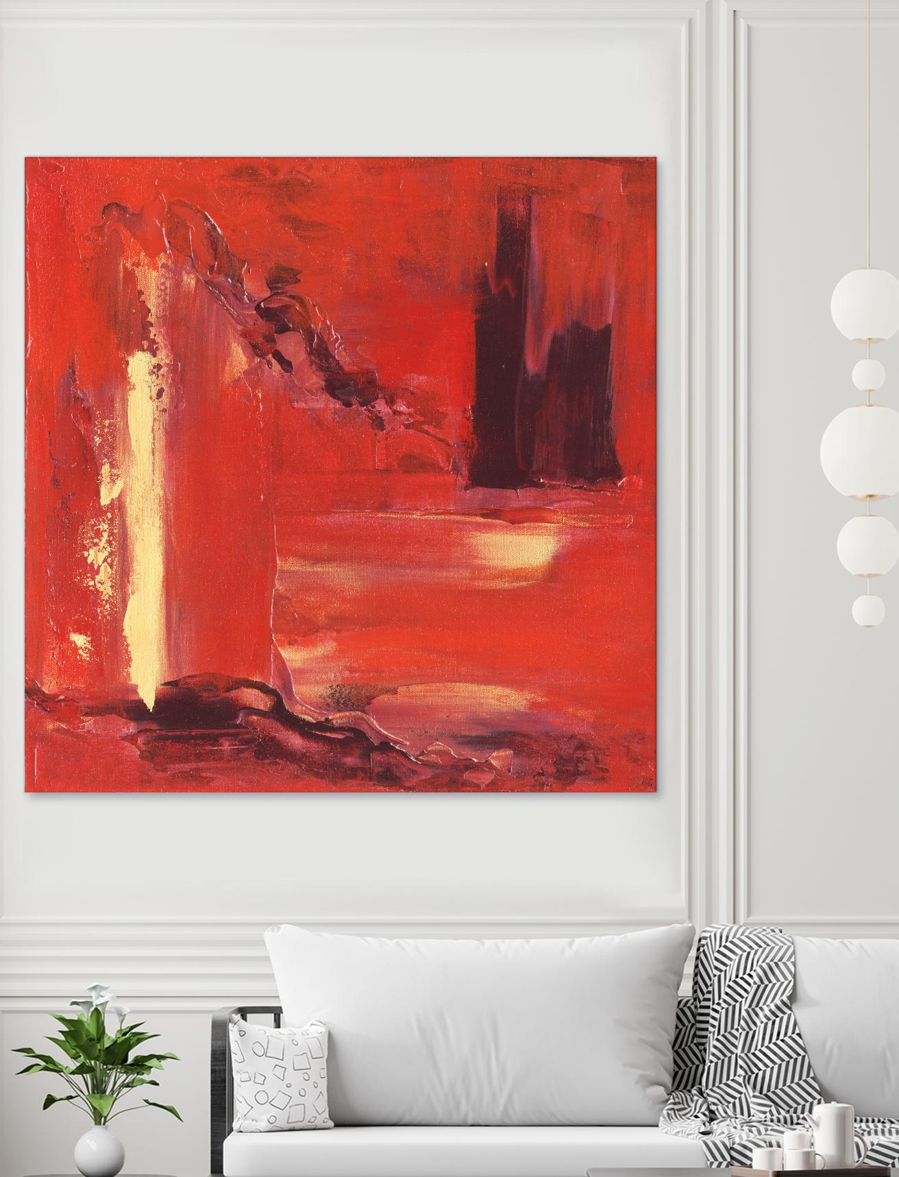 On the Tide by Marianne Broome on GIANT ART - yellow abstract