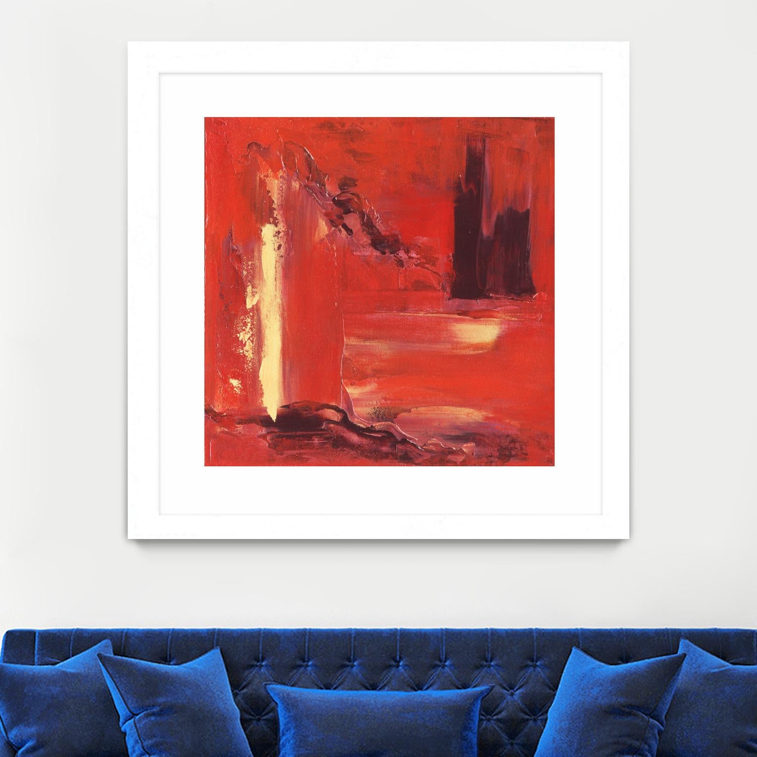 On the Tide by Marianne Broome on GIANT ART - yellow abstract