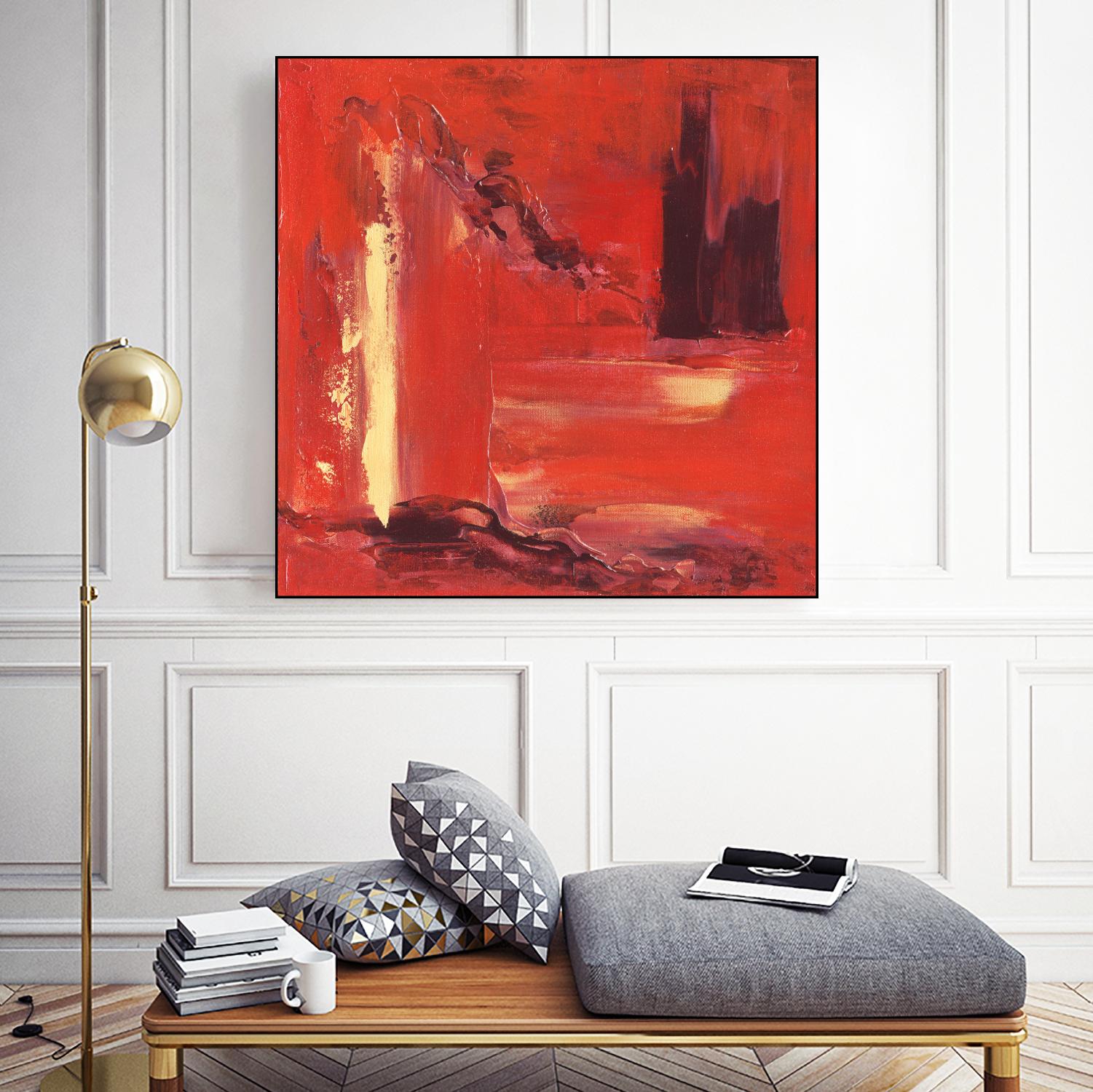 On the Tide by Marianne Broome on GIANT ART - yellow abstract