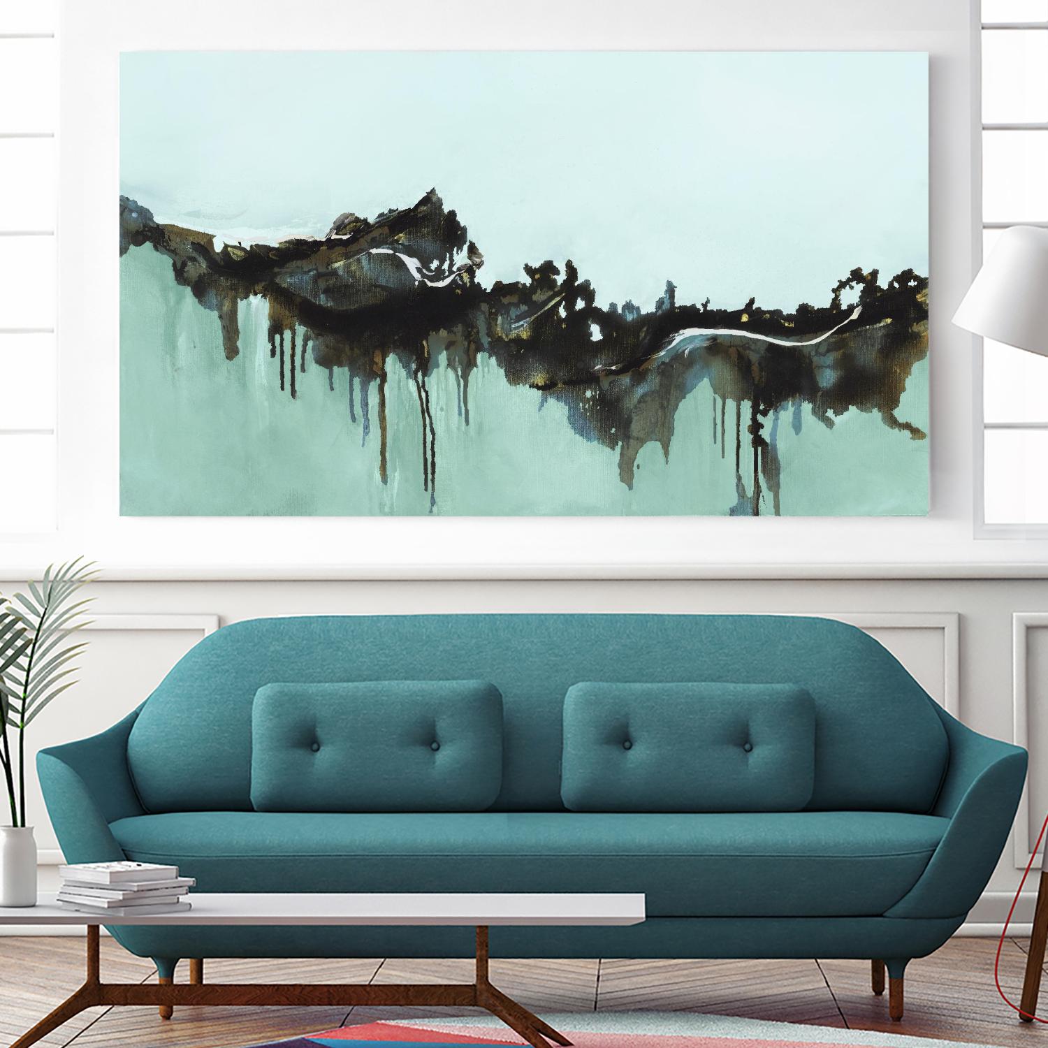 Above and Below I by Marianne Broome on GIANT ART - grey abstract