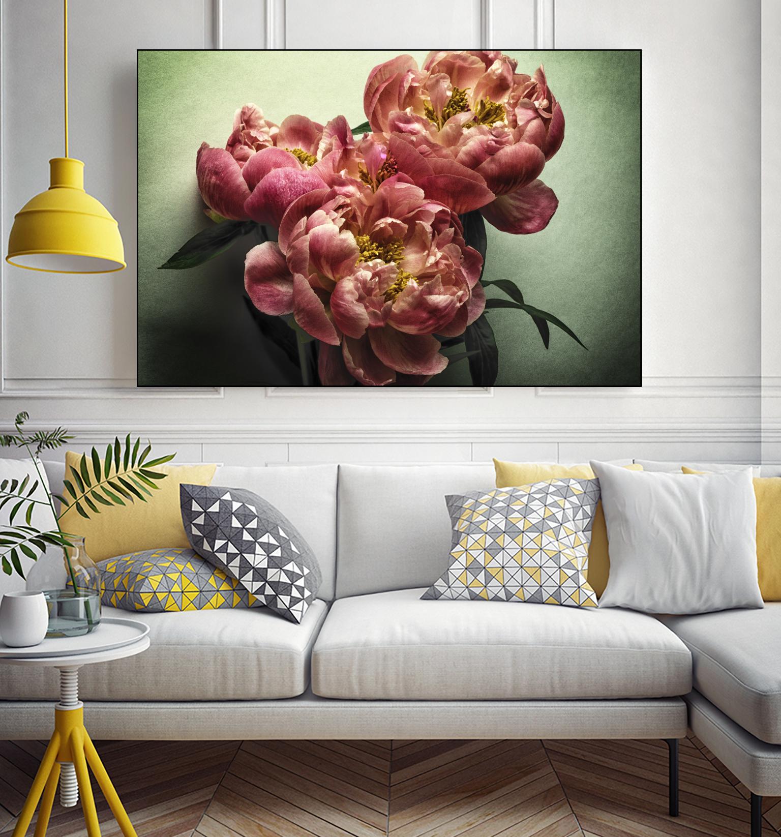 Standing in the Sun II by Jennifer Beavers on GIANT ART - green floral