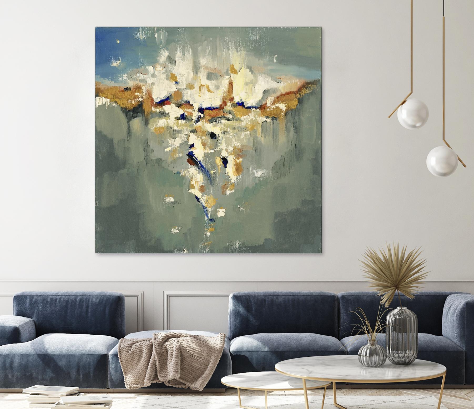 Falling In by Cynthia Ligeros on GIANT ART - grey abstract