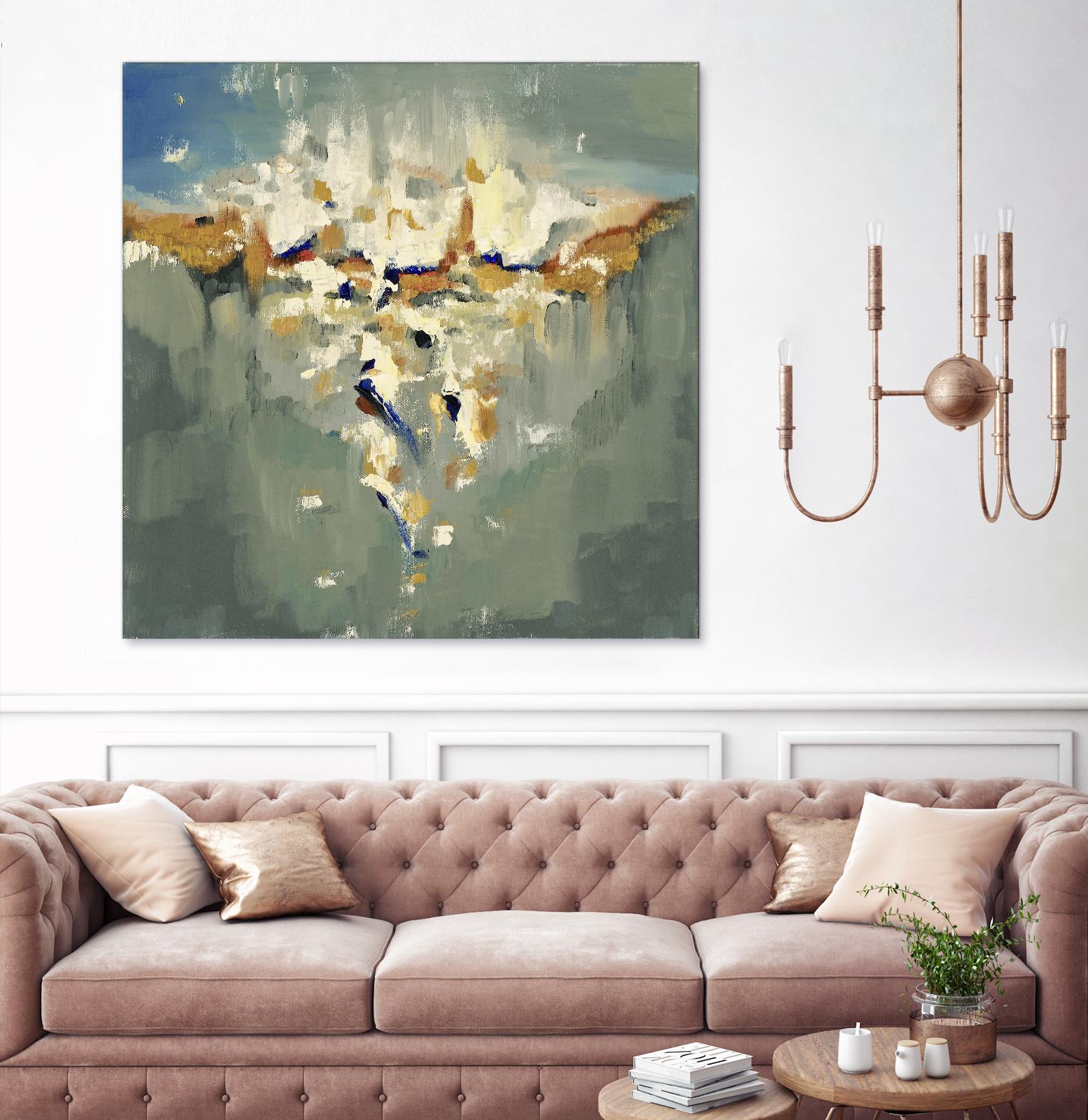 Falling In by Cynthia Ligeros on GIANT ART - grey abstract