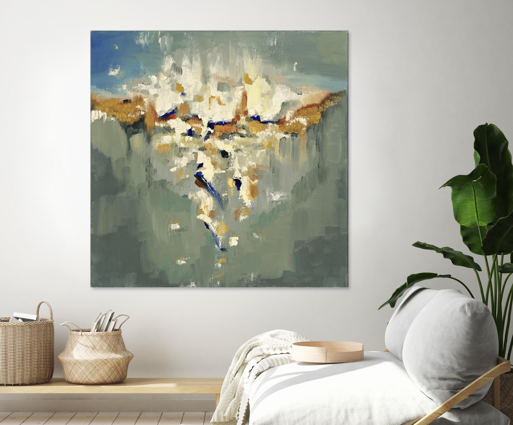 Falling In by Cynthia Ligeros on GIANT ART - grey abstract