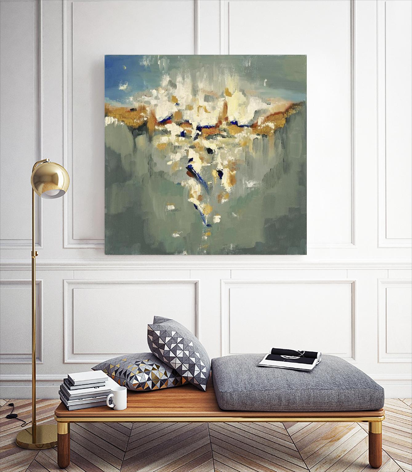 Falling In by Cynthia Ligeros on GIANT ART - grey abstract