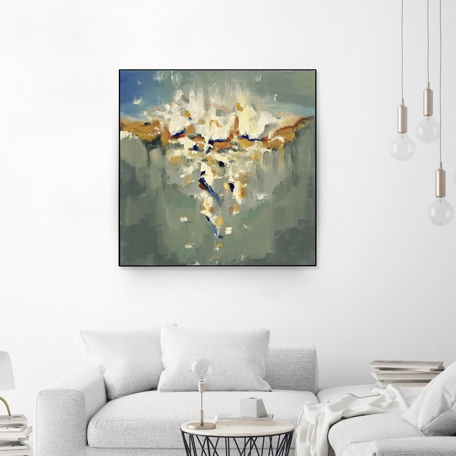 Falling In by Cynthia Ligeros on GIANT ART - grey abstract