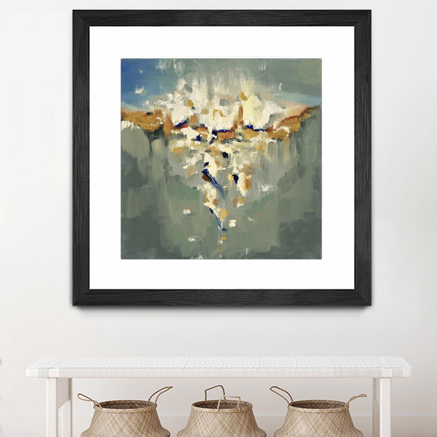 Falling In by Cynthia Ligeros on GIANT ART - grey abstract