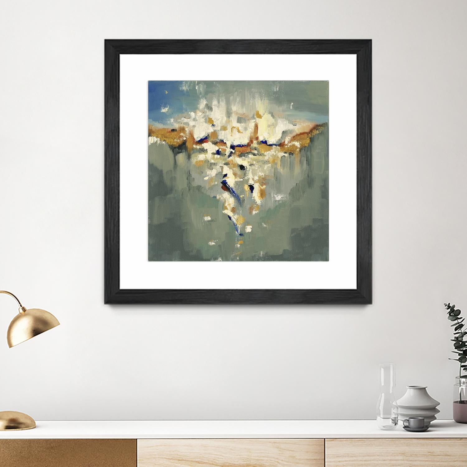 Falling In by Cynthia Ligeros on GIANT ART - grey abstract