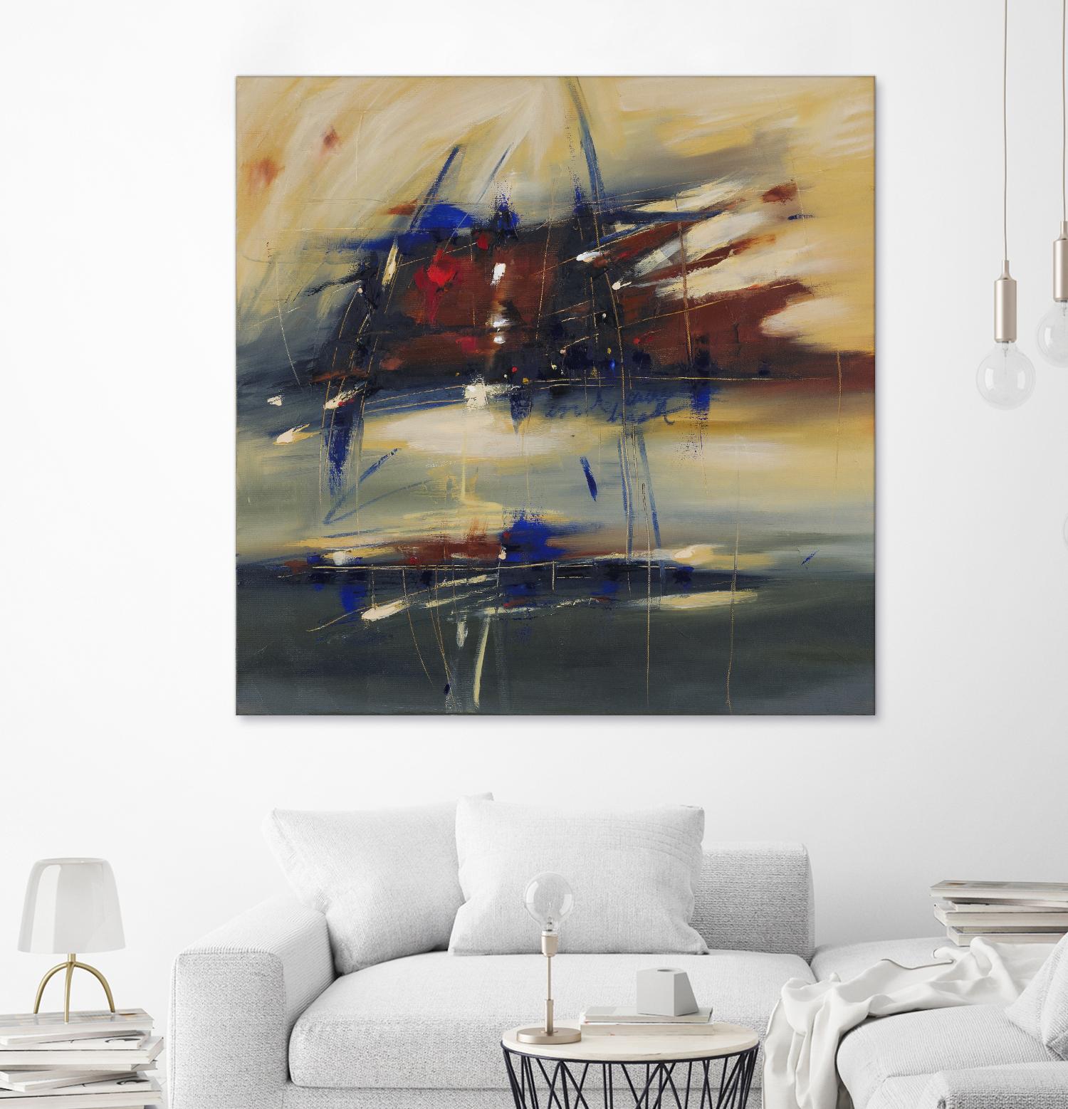 I Carry Your Heart by Cynthia Ligeros on GIANT ART - red abstract