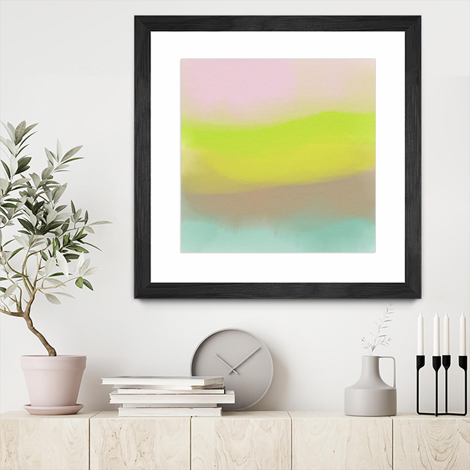 Echo by Christina Essue on GIANT ART - pink abstract