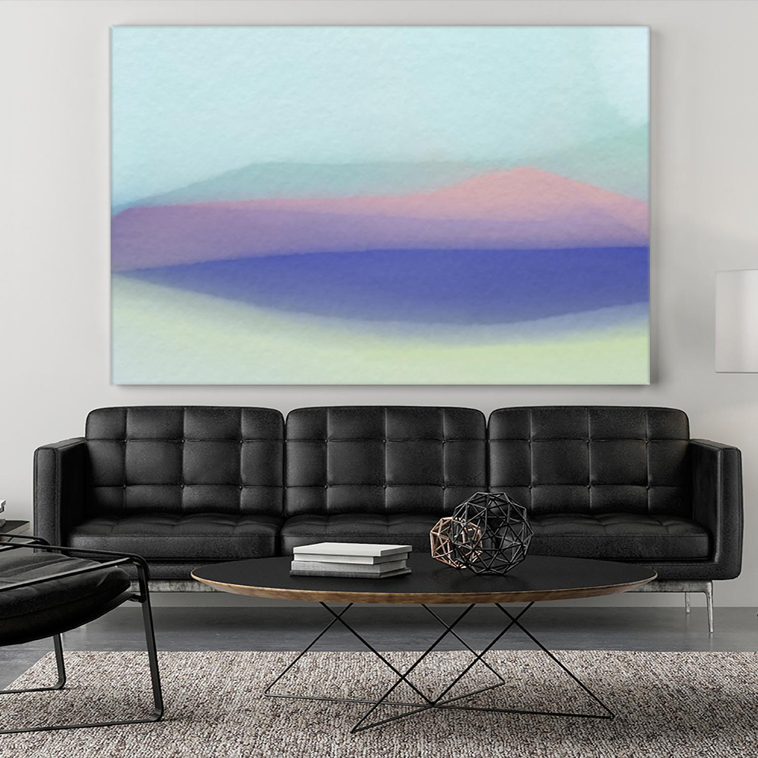 Waves by Christina Essue on GIANT ART - purple abstract