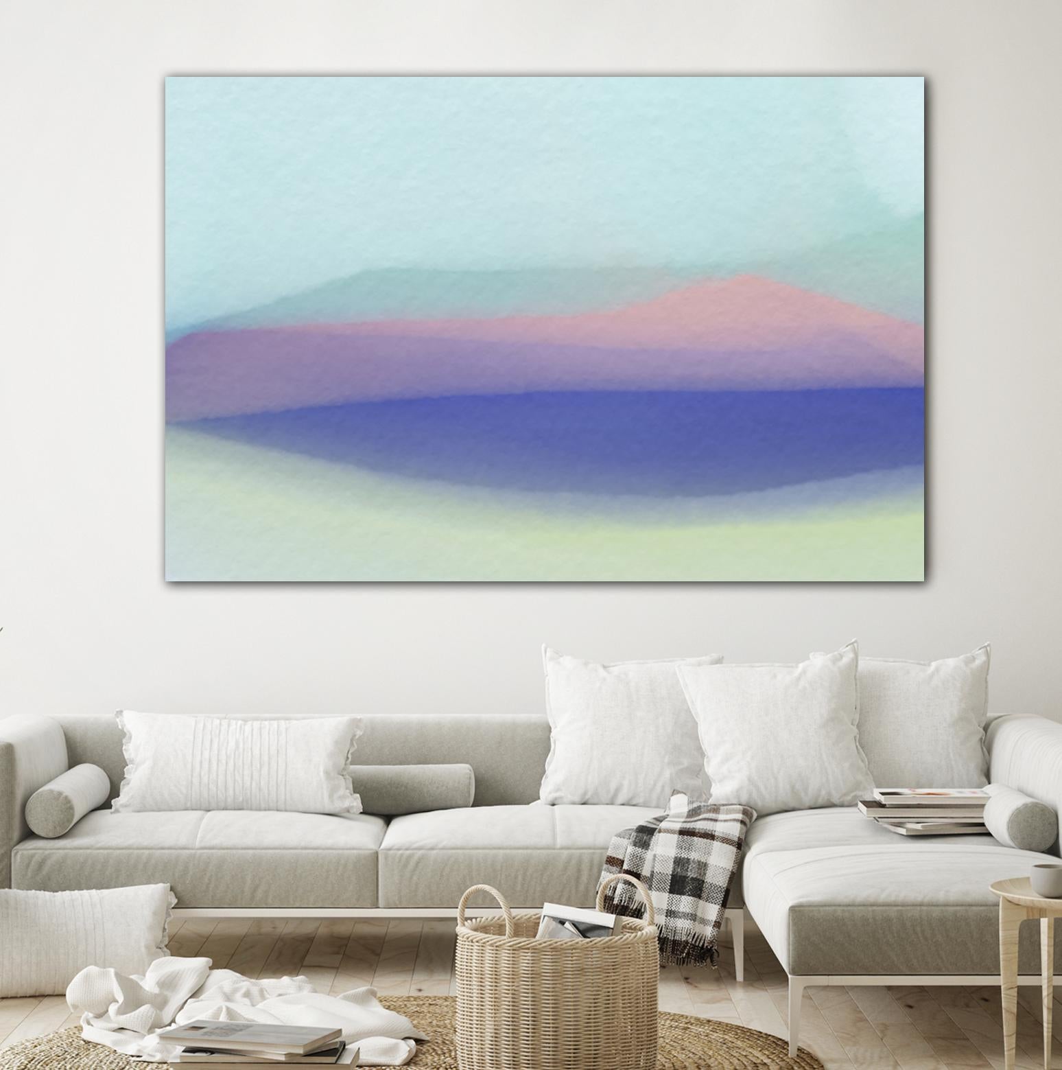Waves by Christina Essue on GIANT ART - purple abstract
