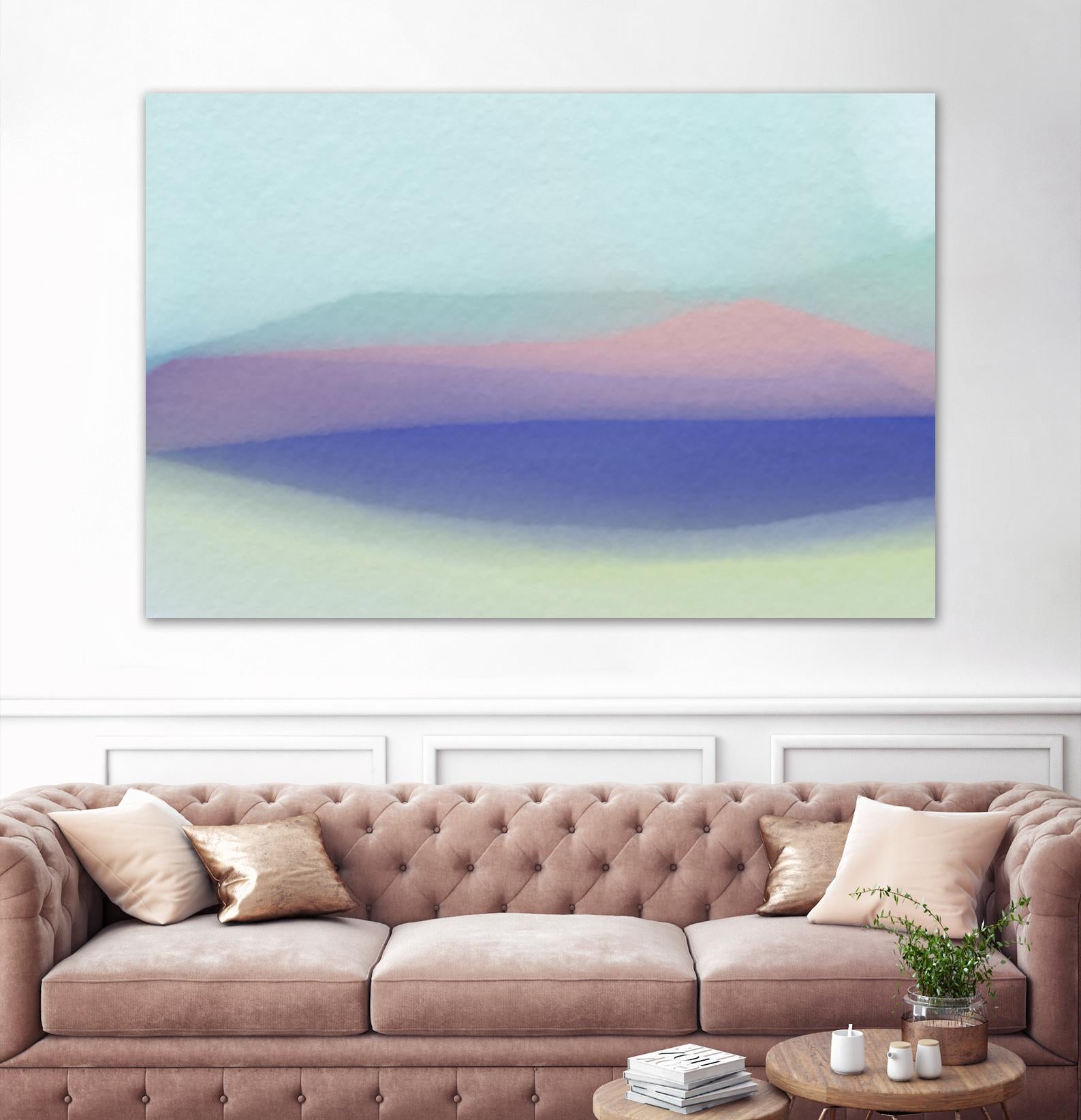 Waves by Christina Essue on GIANT ART - purple abstract