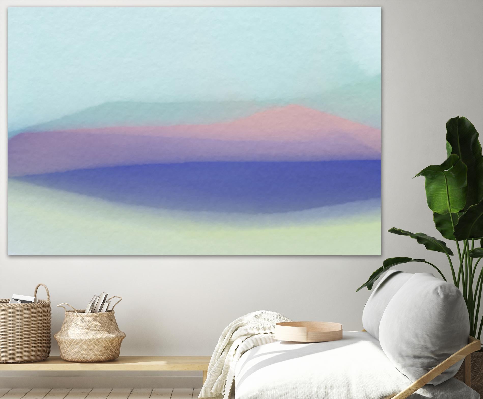 Waves by Christina Essue on GIANT ART - purple abstract