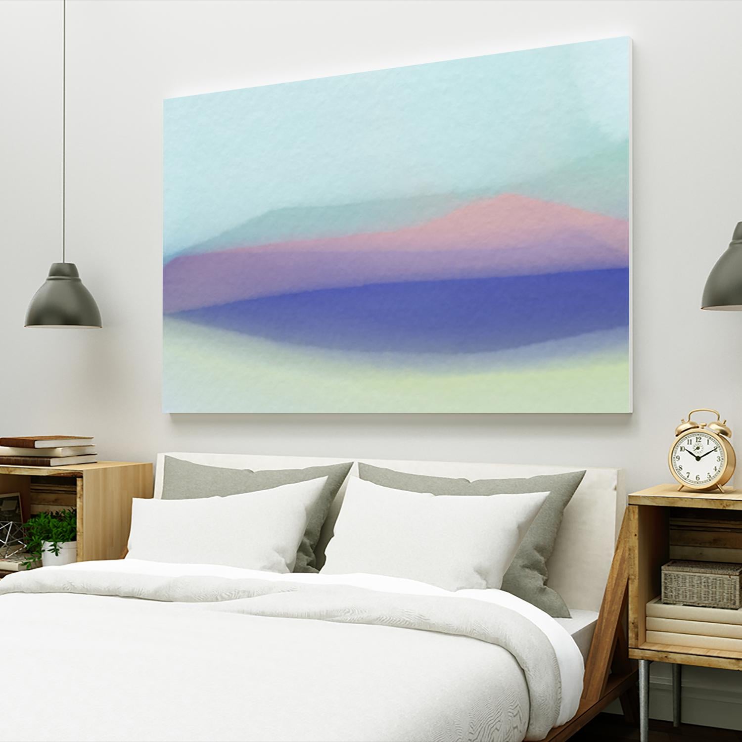 Waves by Christina Essue on GIANT ART - purple abstract