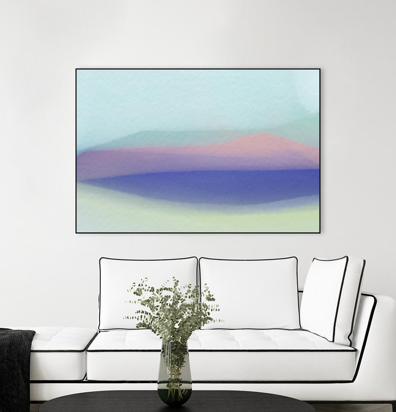 Waves by Christina Essue on GIANT ART - purple abstract