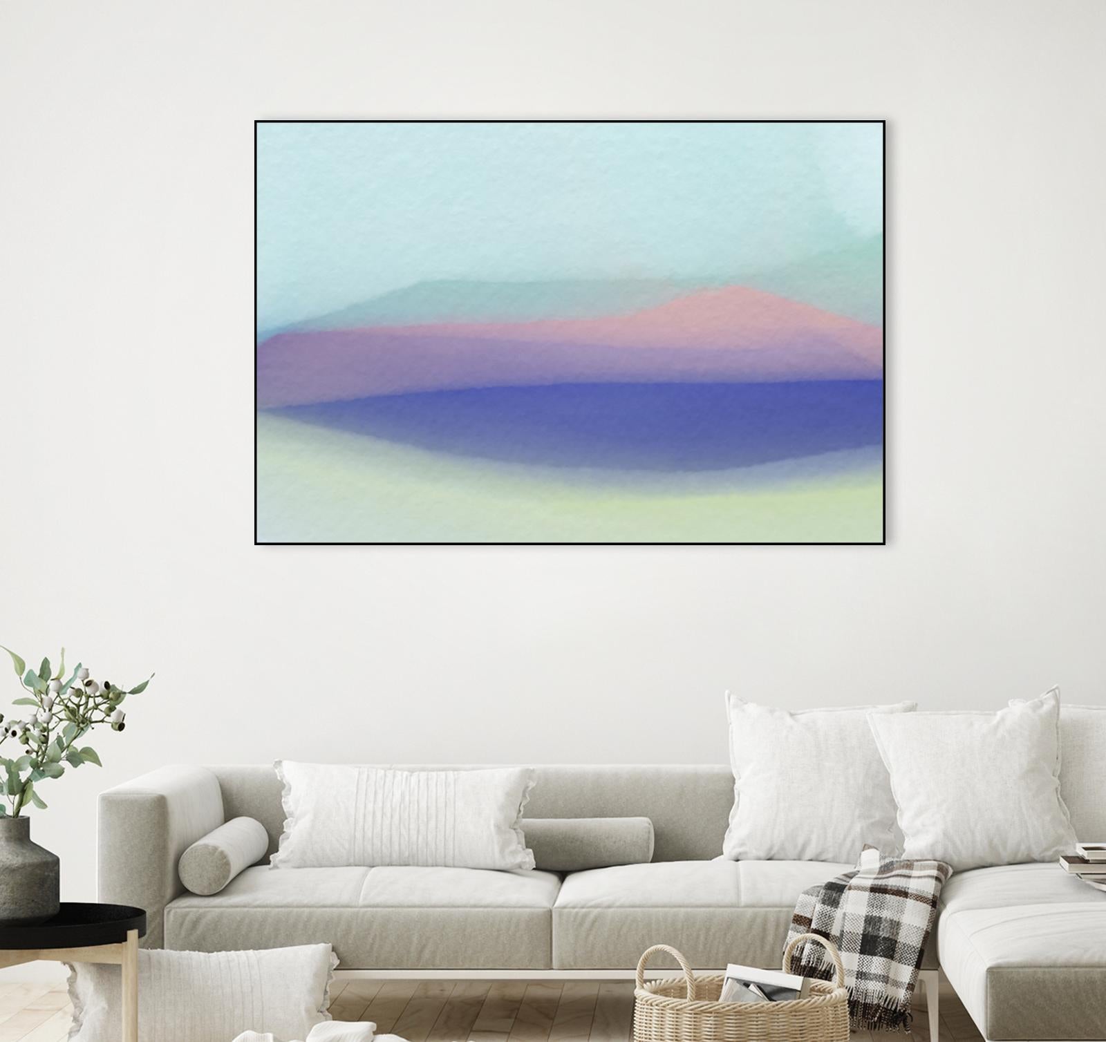 Waves by Christina Essue on GIANT ART - purple abstract