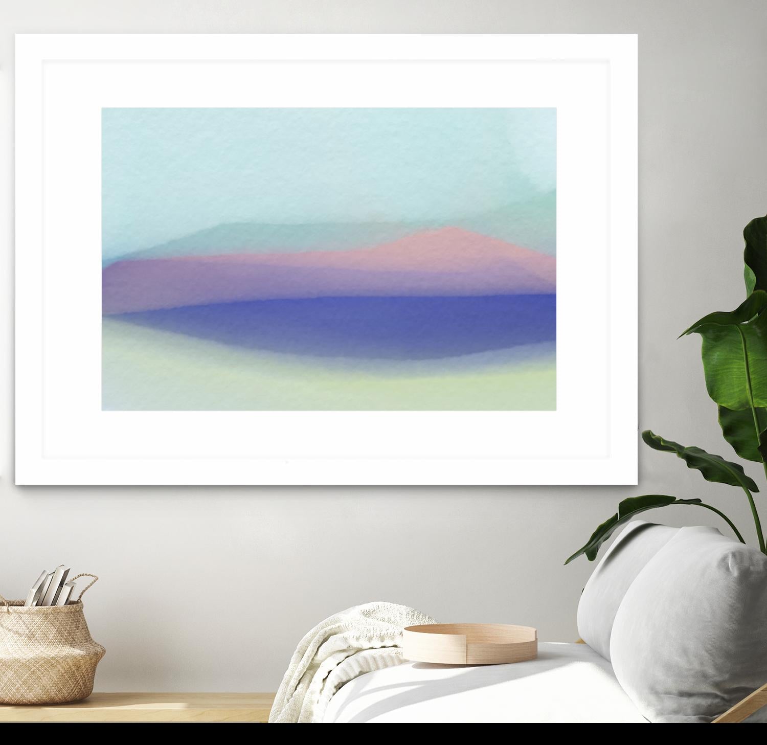 Waves by Christina Essue on GIANT ART - purple abstract