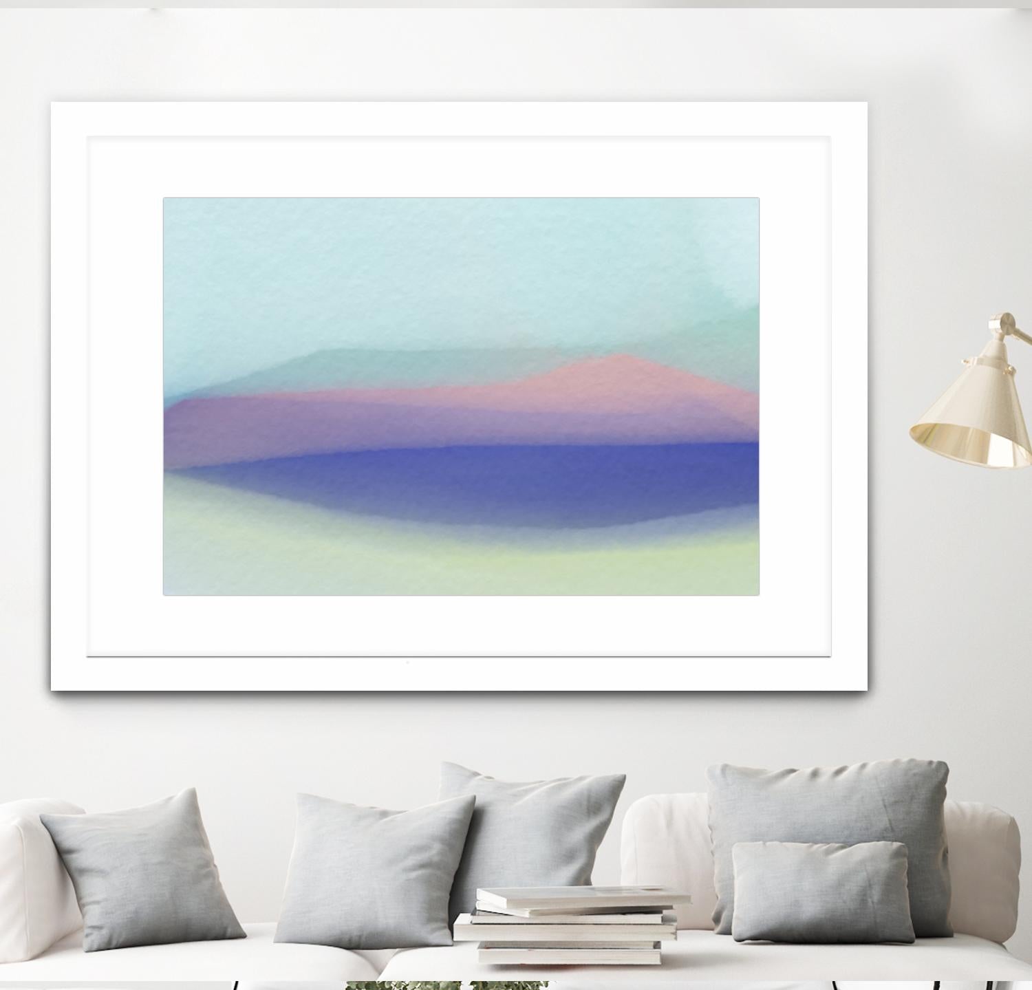 Waves by Christina Essue on GIANT ART - purple abstract